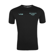 Sid Valley Padel Club Black Womens Invicta Club Tee