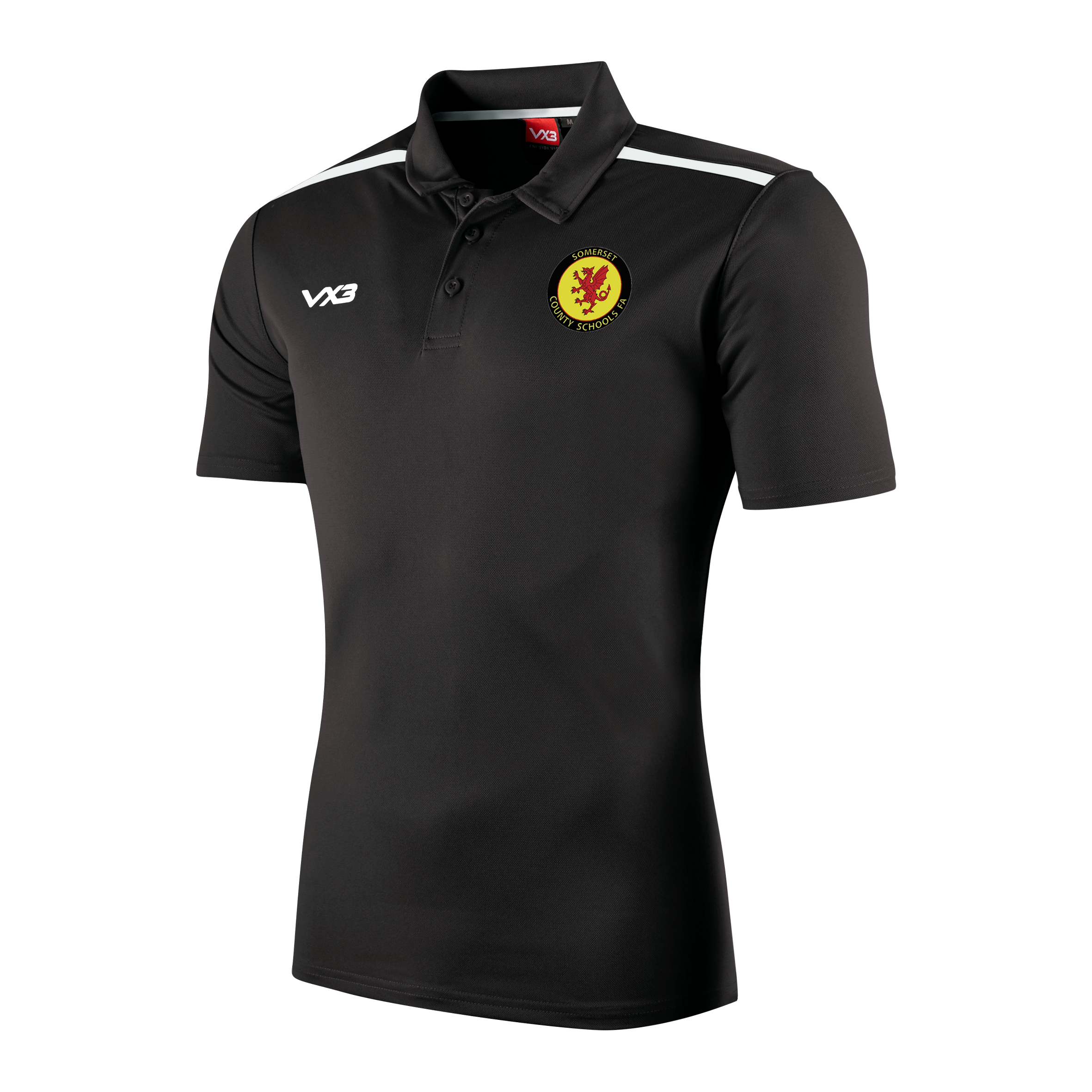 Somerset County Schools FA Black Fortis Youth Polo