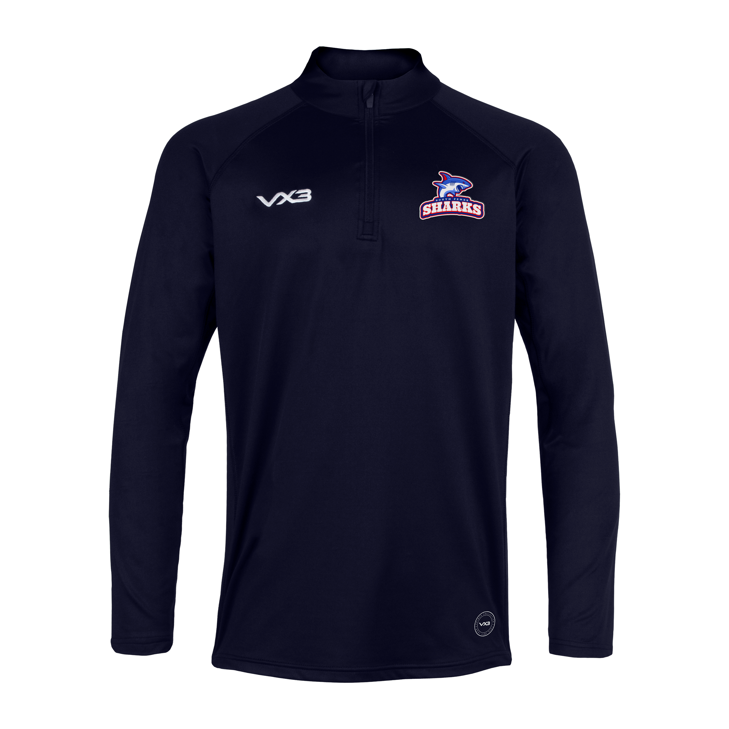 South Pembs Sharks Navy Primus Quarter Zip