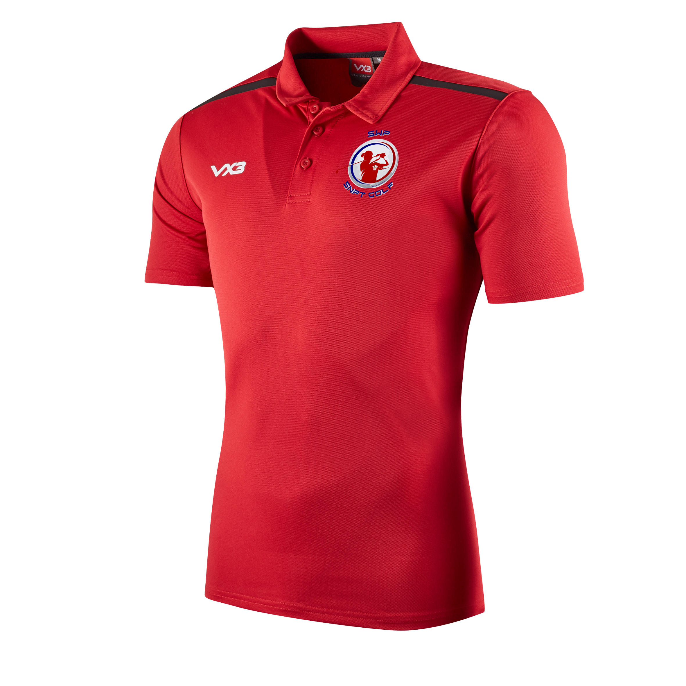 South Wales Police Golf Fortis Polo Red/Black
