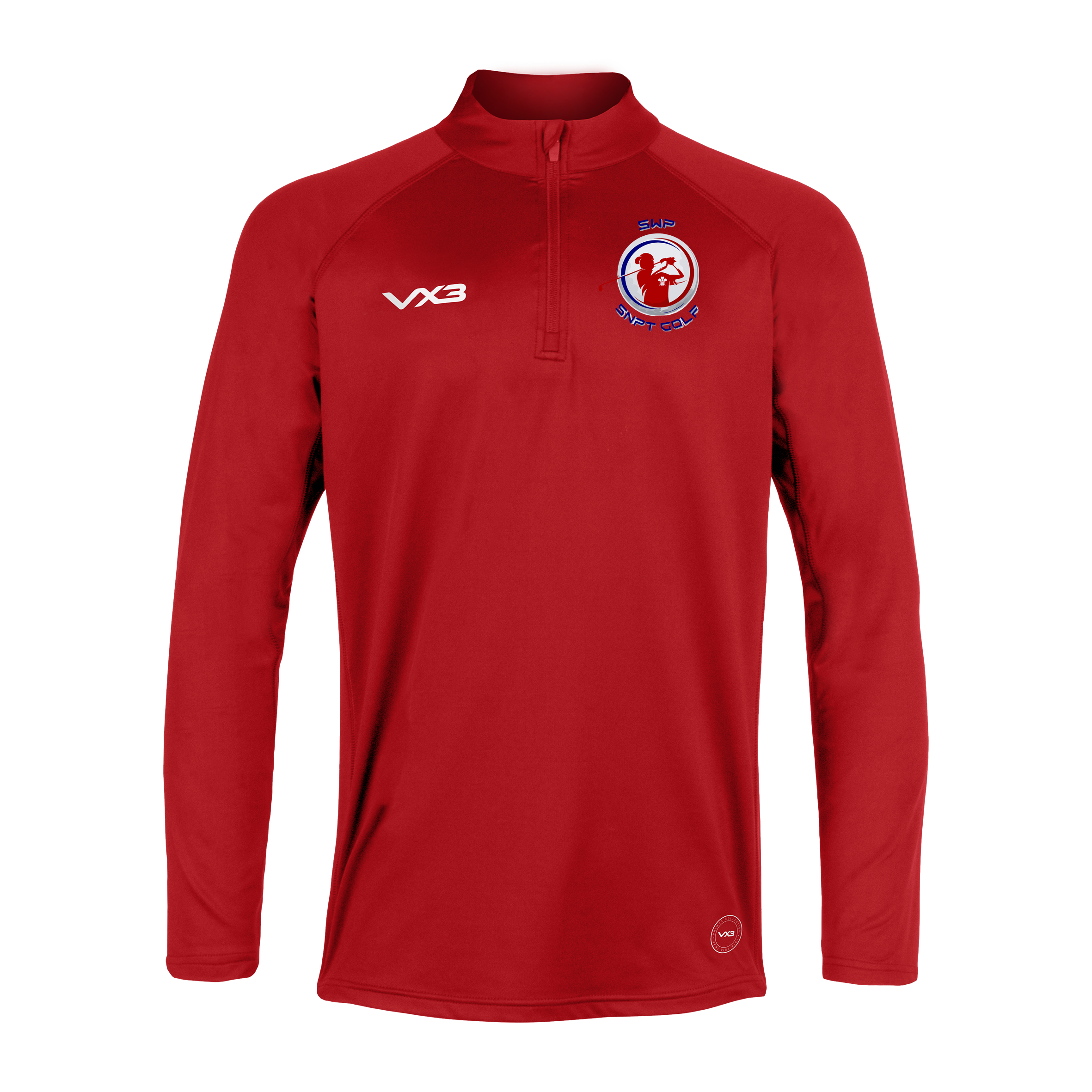 South Wales Police Golf Primus Quarter Zip Red