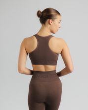 Spira Seamless Bra and Cycle Short Set Chocolate