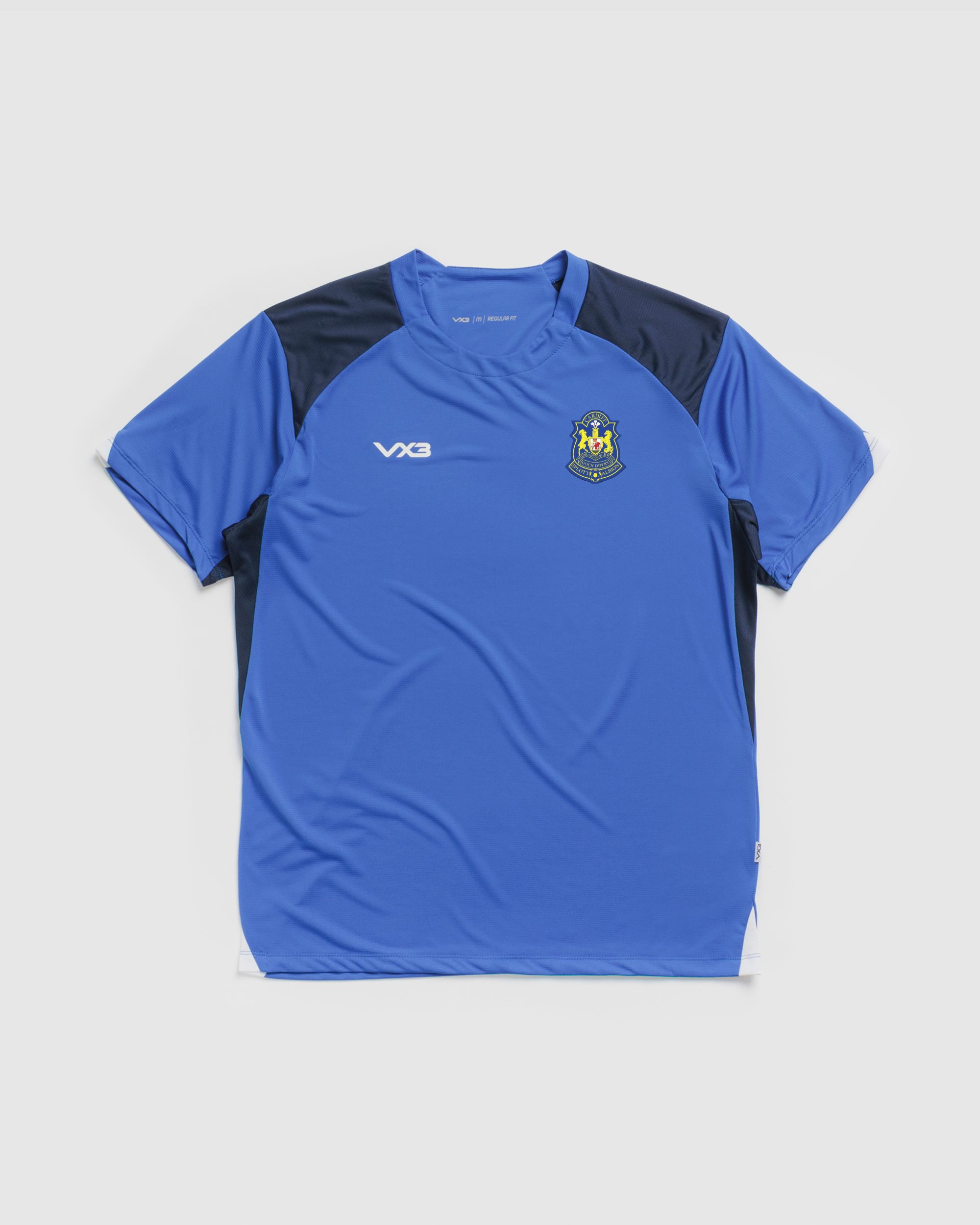 Splott Albion FC Vertex Tee -Royal/Navy/White