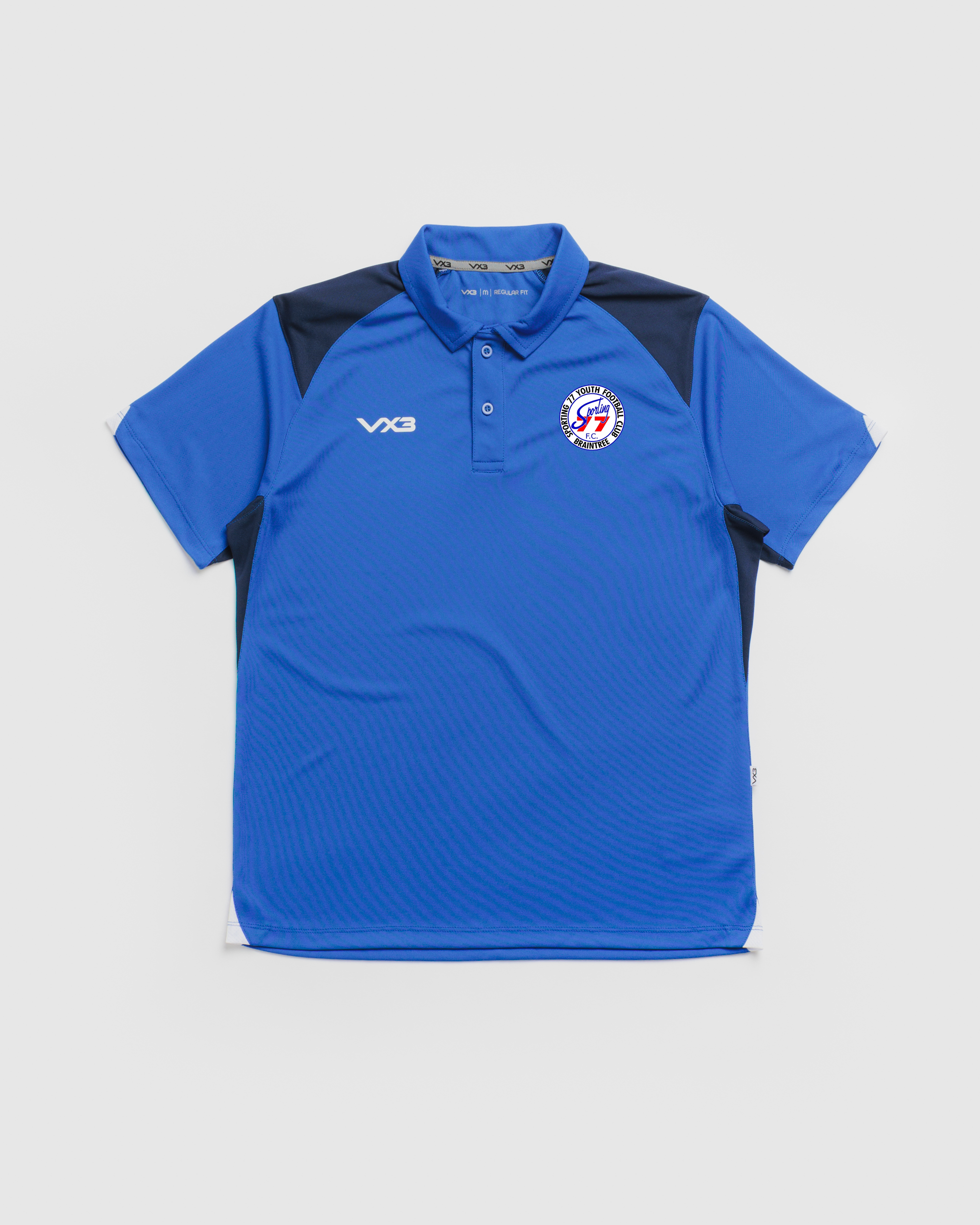 Sporting 77 YFC Vertex Polo -Royal/Navy/White