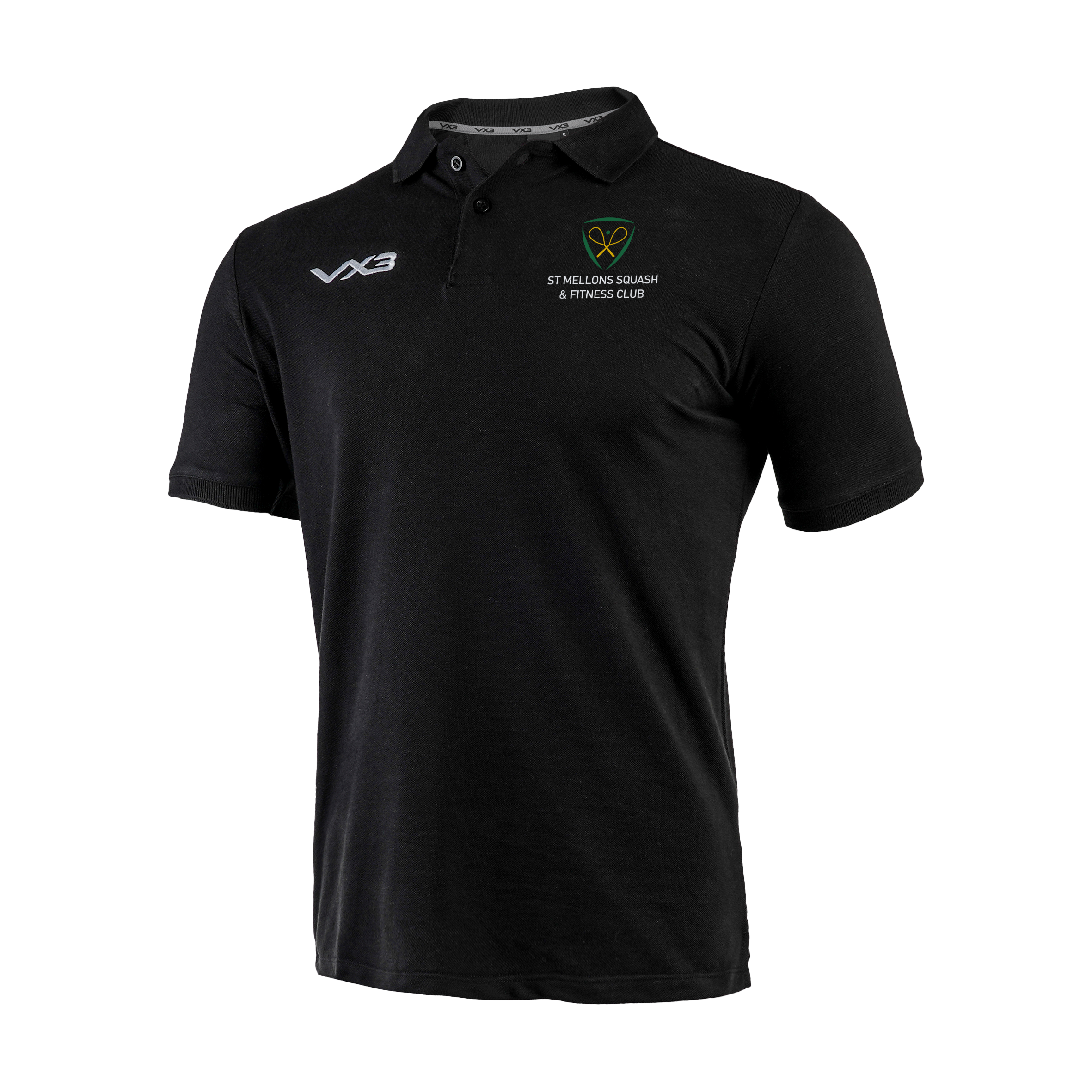 St Mellons Squash Club Black Primus Polo Shirt