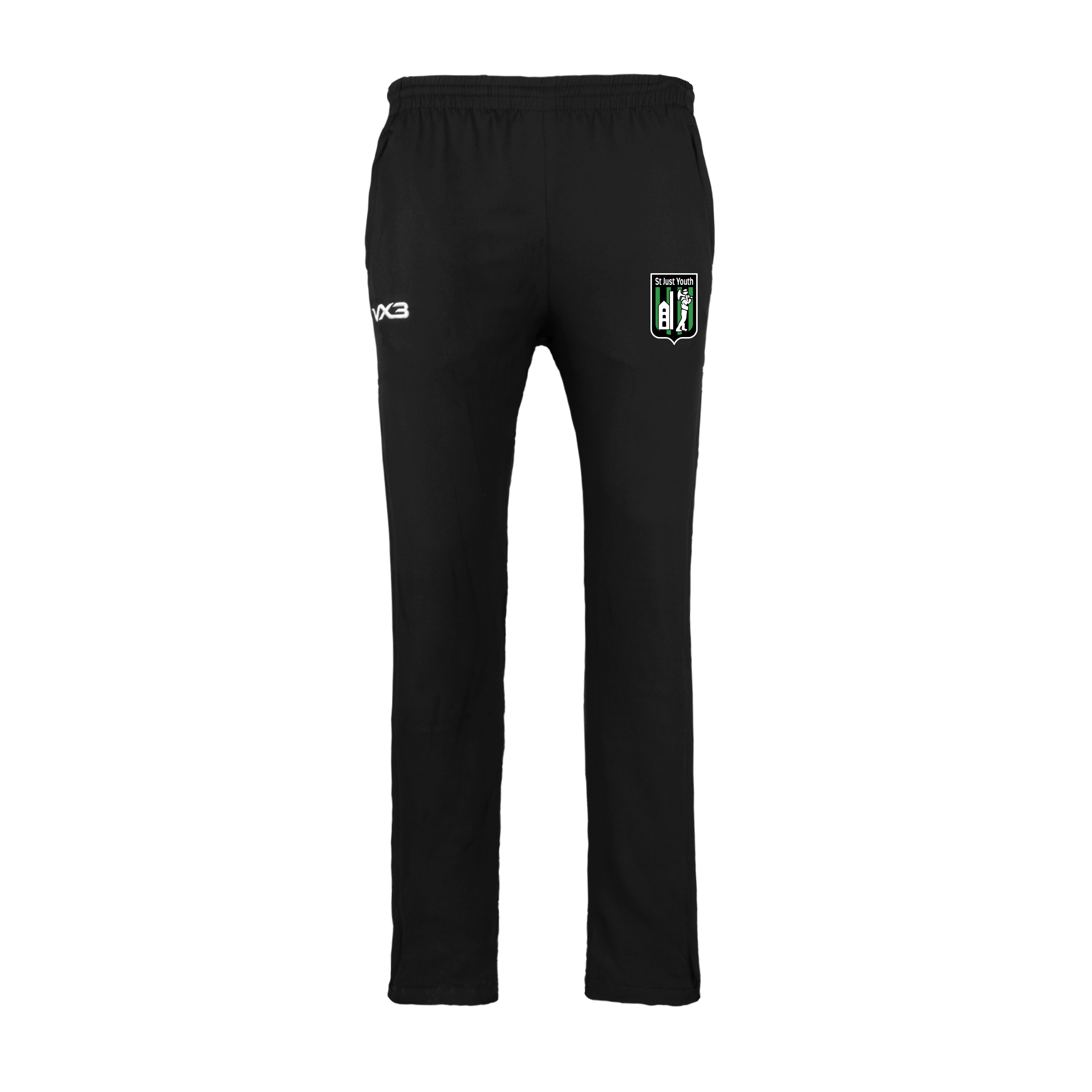St Just AFC Youth Braca Trackpant Black Youth