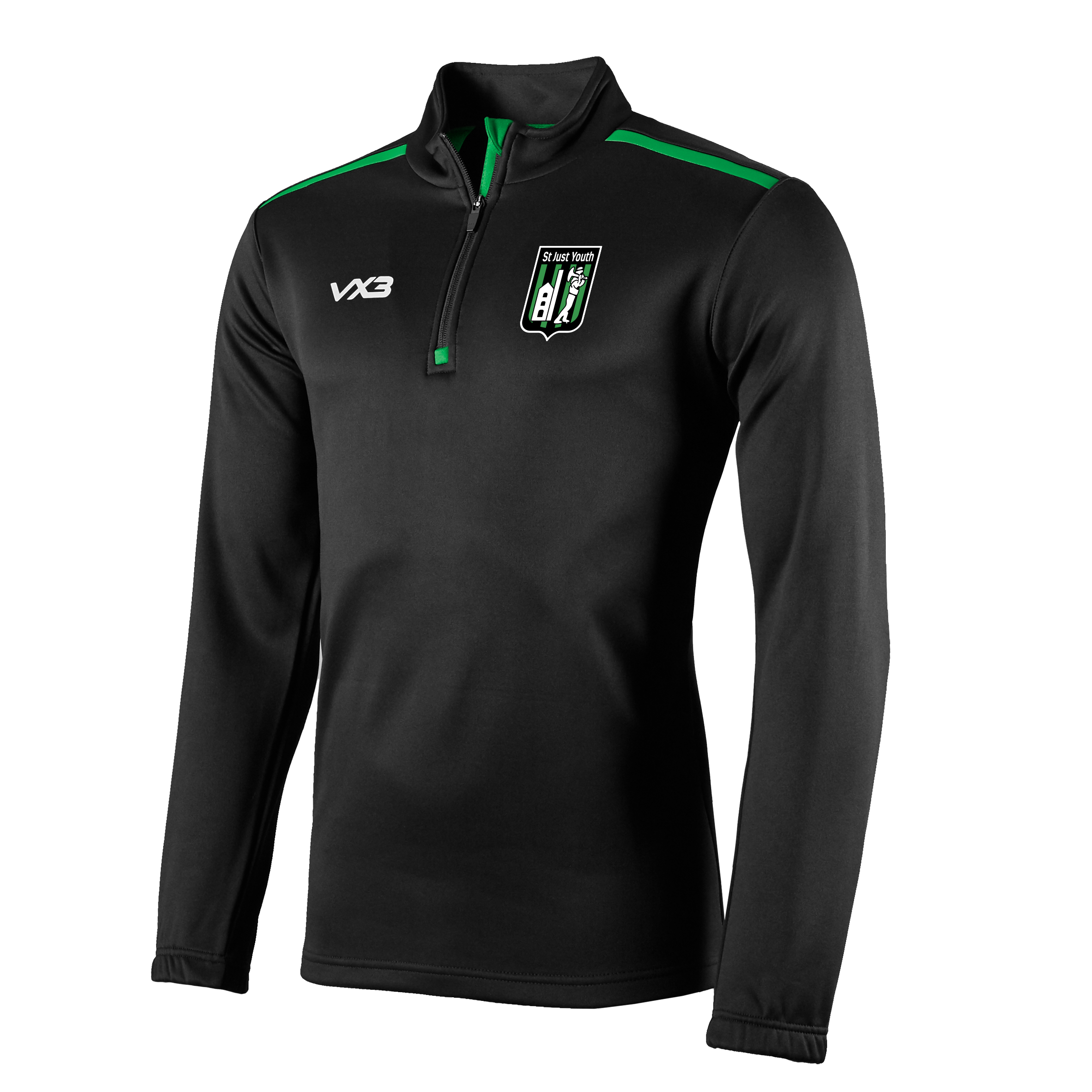 St Just AFC Youth Fortis Youth Quarter Zip Sweat