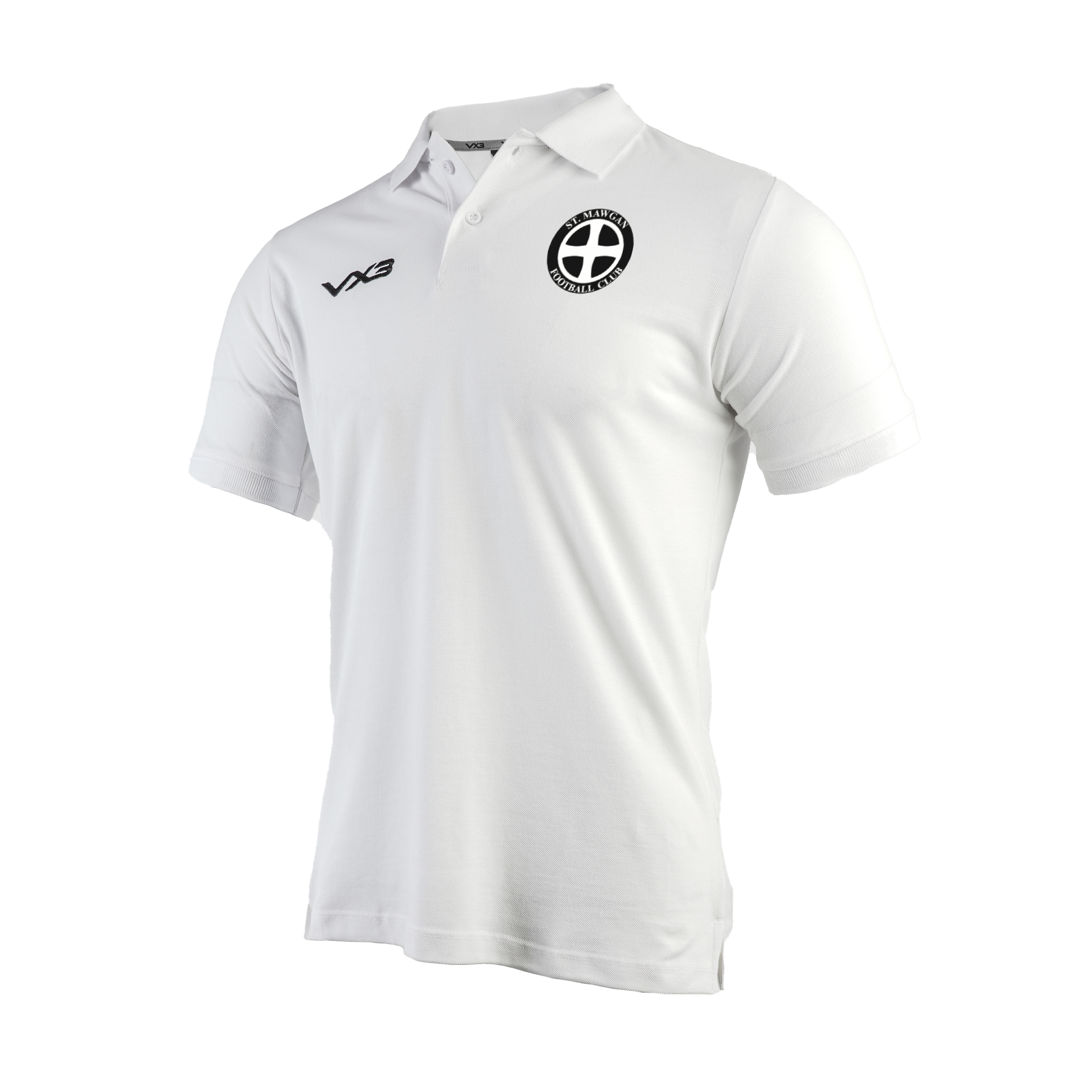 St Mawgan FC Primus Polo Shirt White