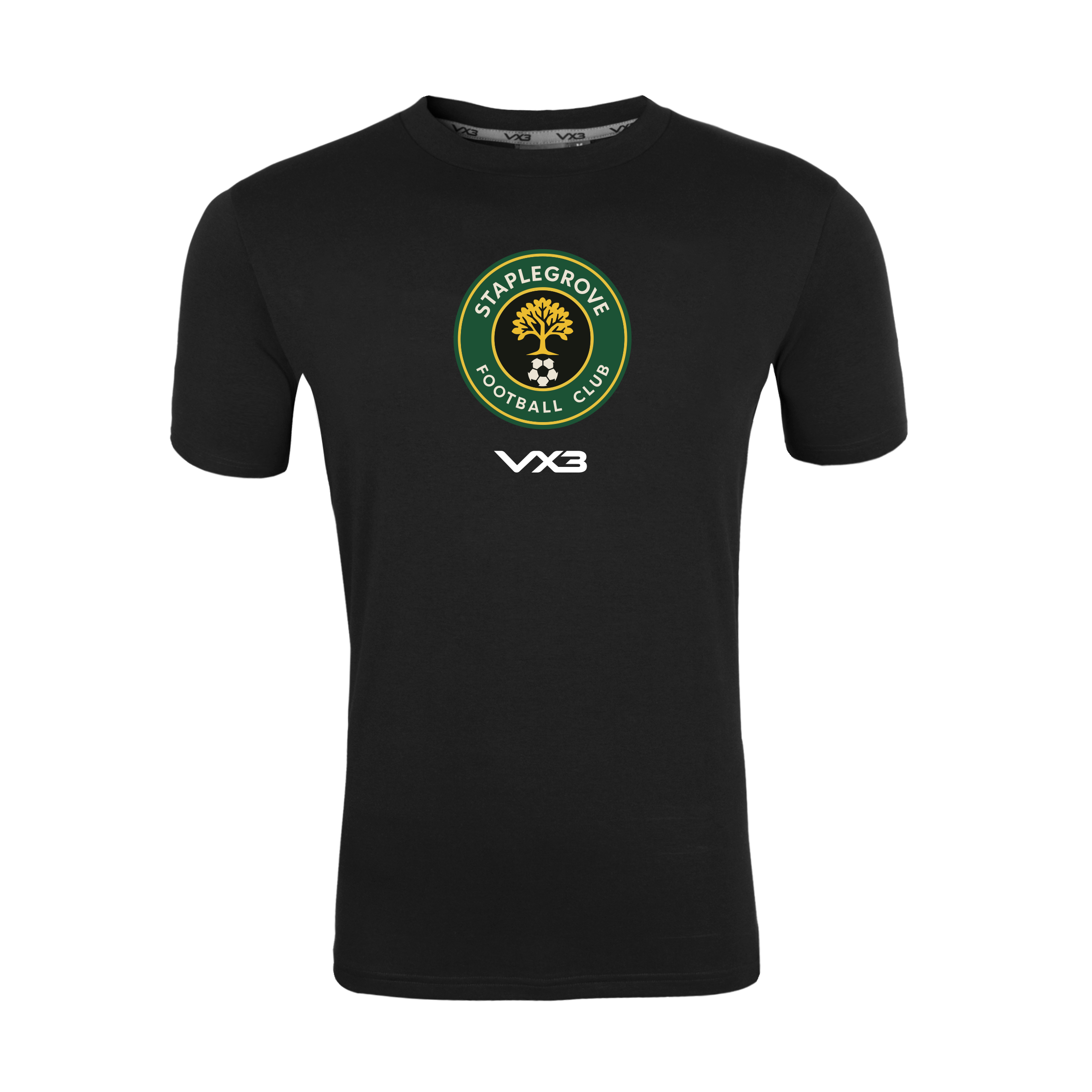 Staplegrove FC Black Invicta Tee - Badge