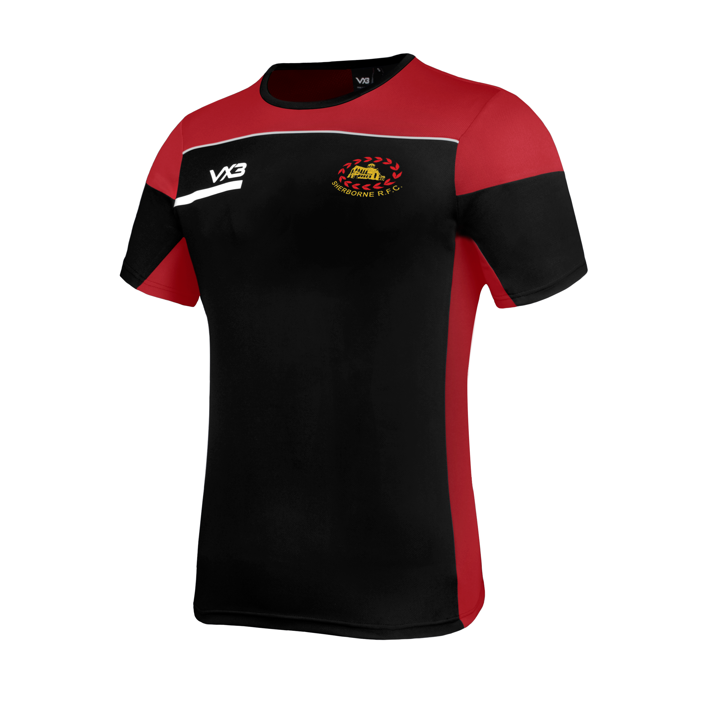 Sherborne RFC Opus Tee - Black Red