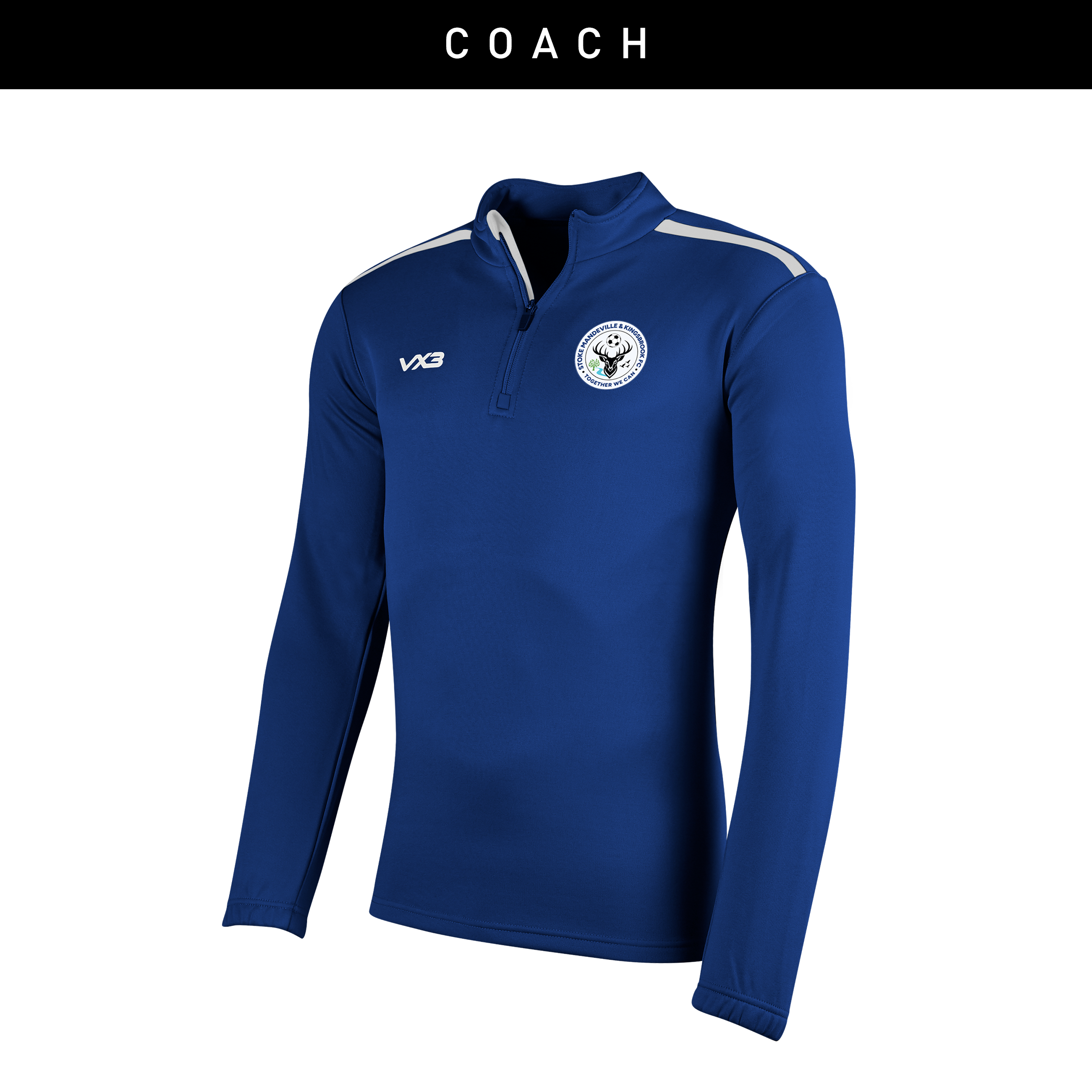 Stoke Mandeville & Kingsbrook FC Navy Fortis Youth Quarter Zip Sweat