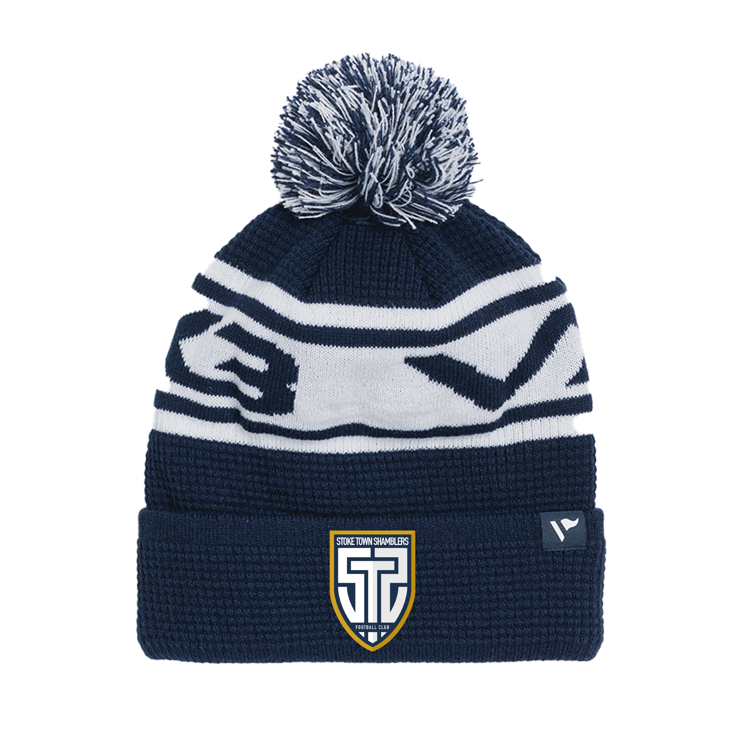 Stoke Town Shamblers FC Waffle Knit Bobble Hat -