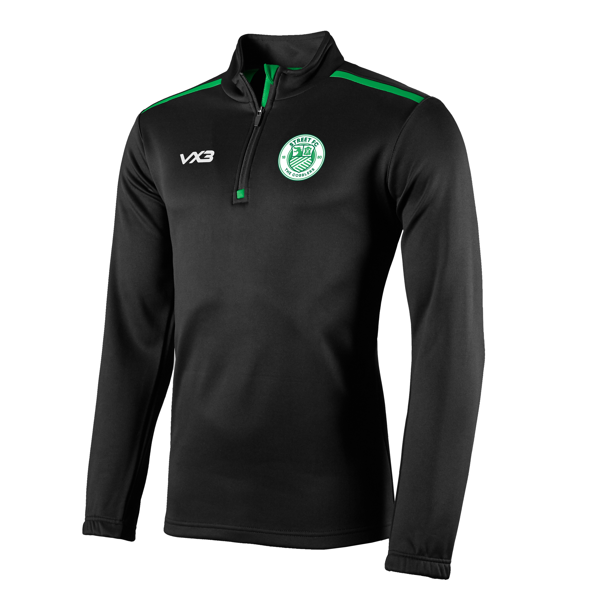 Street FC Fortis Quarter Zip Sweat - Lakeland Leather