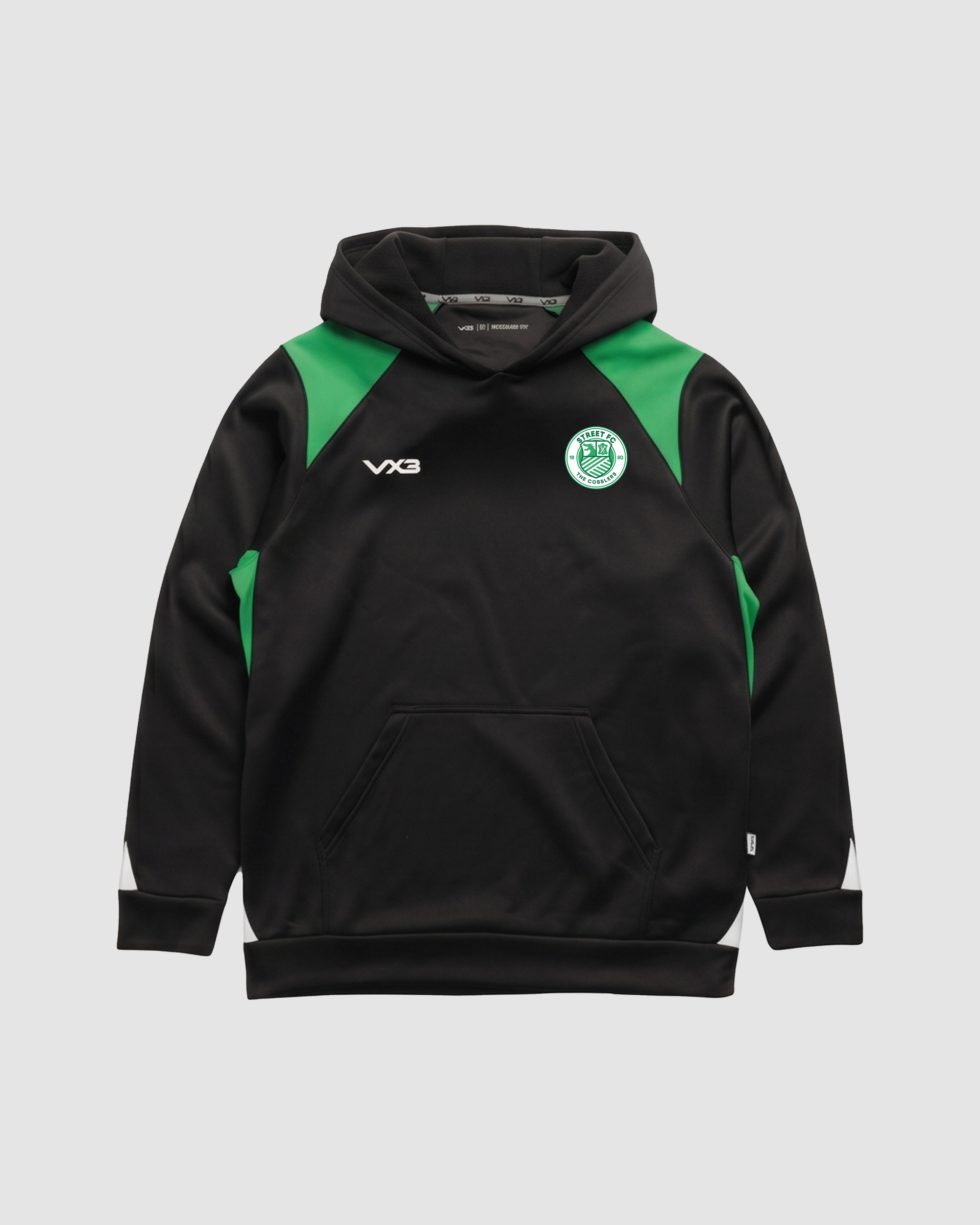 Street FC Vertex Hoodie -Black/Emerald/White