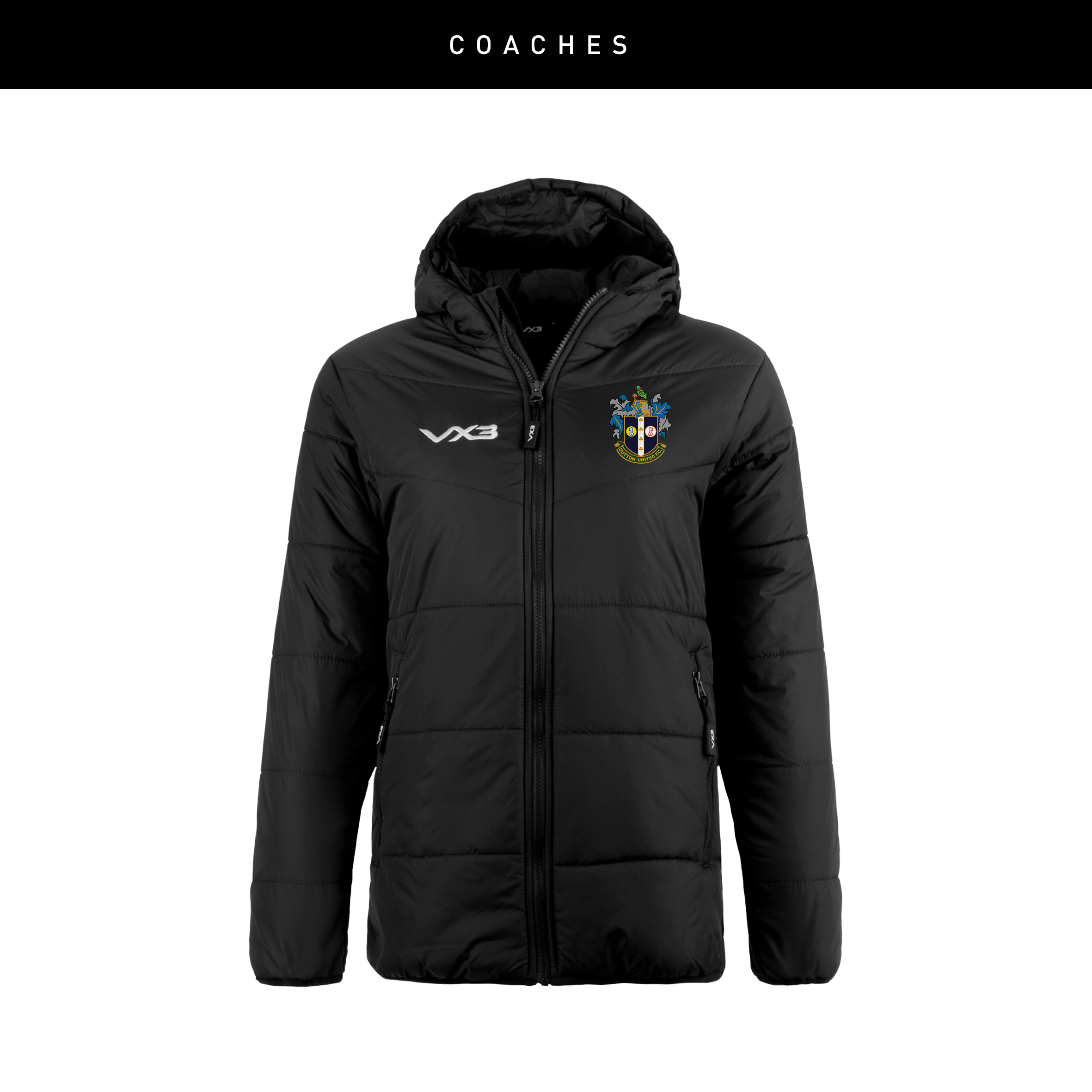 Sutton United Girls Coaches Lorica Quilted Jacket