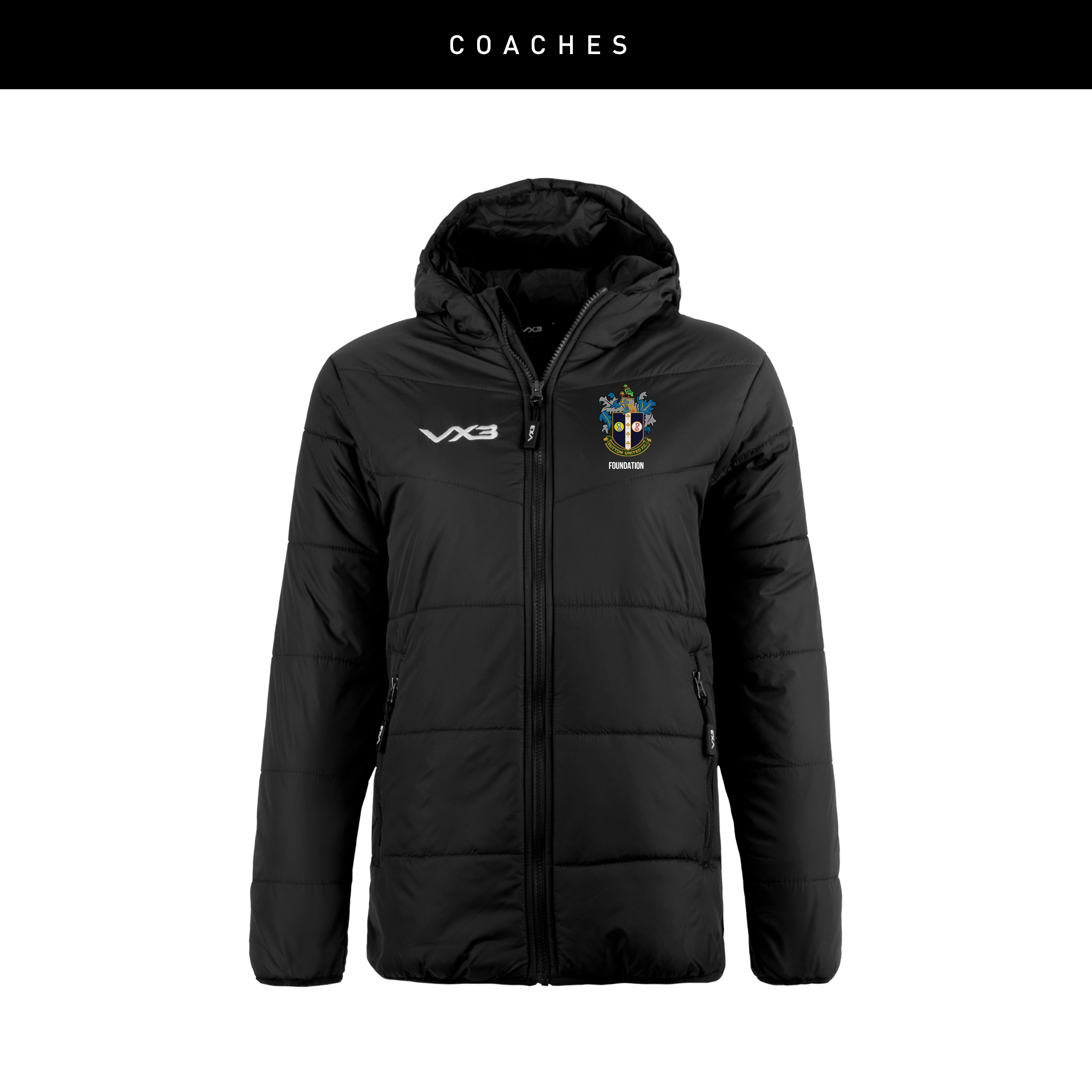 Sutton United Girls Coaches Lorica Quilted Jacket
