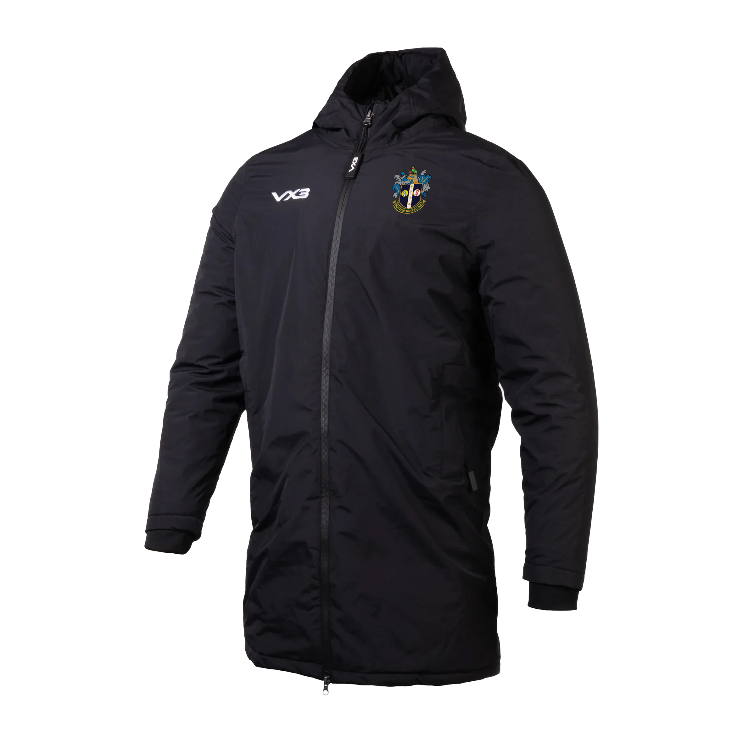 Sutton United Colts Coaches Nero Managers Jacket