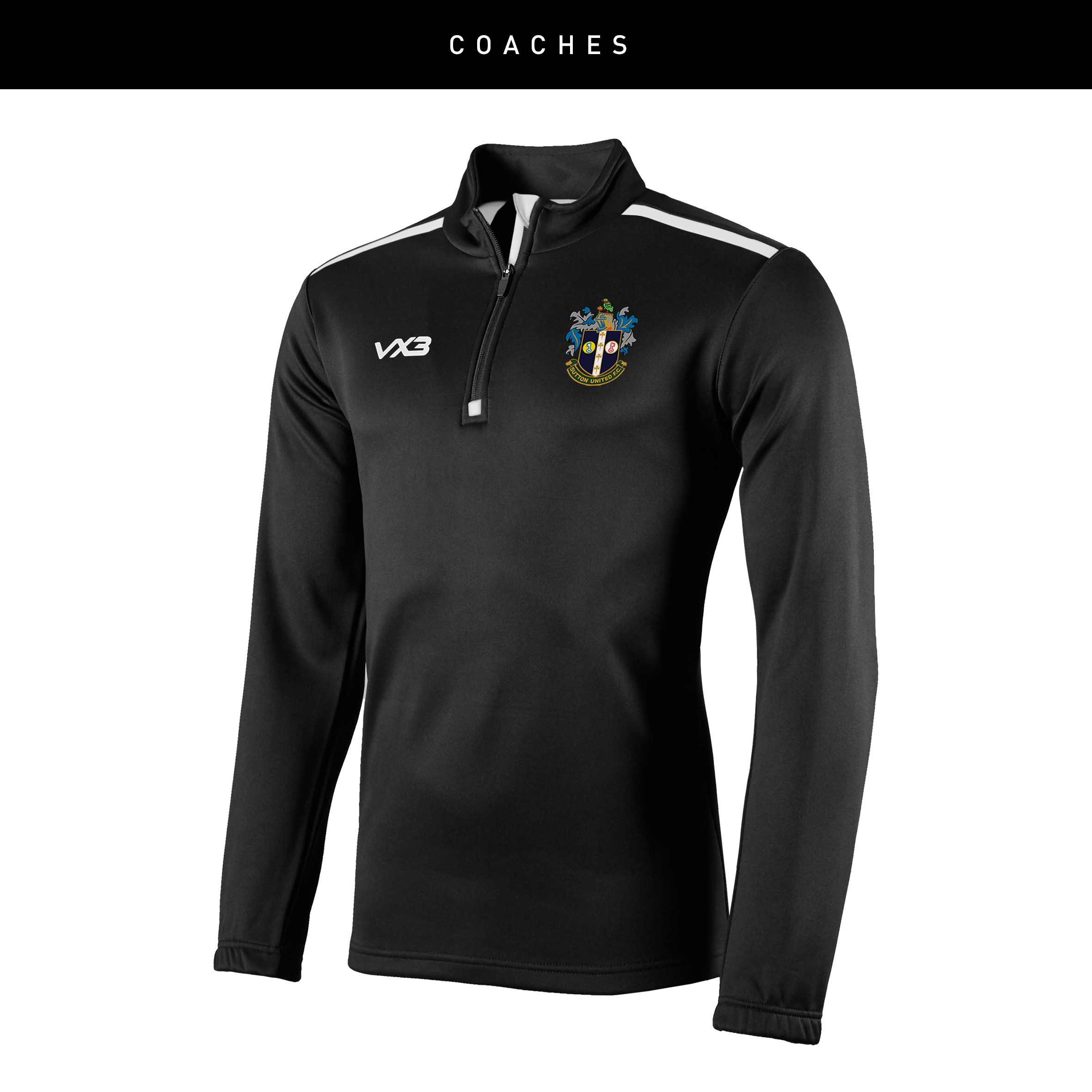Sutton United Girls Coaches Fortis Quarter Zip Sweat