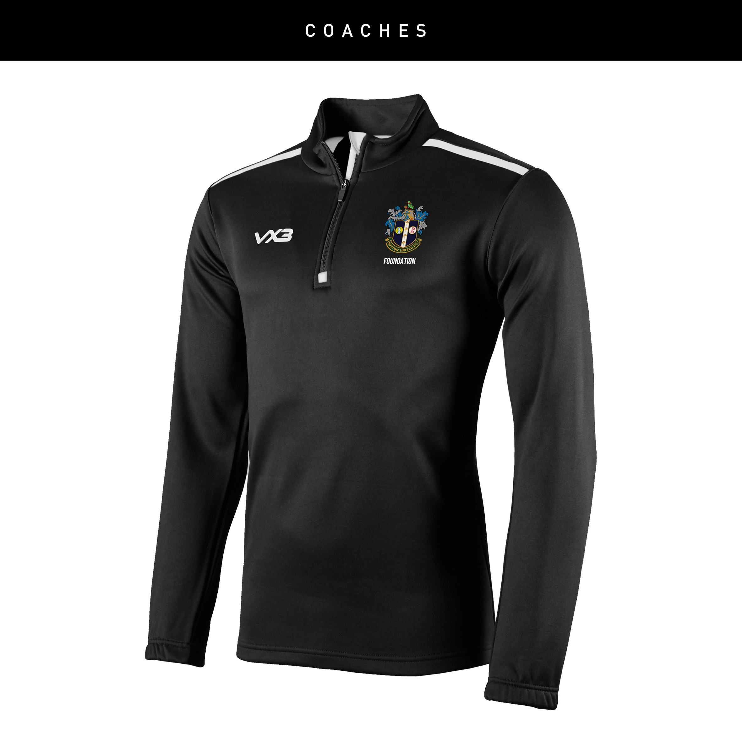 Sutton United Girls Coaches Fortis Quarter Zip Sweat