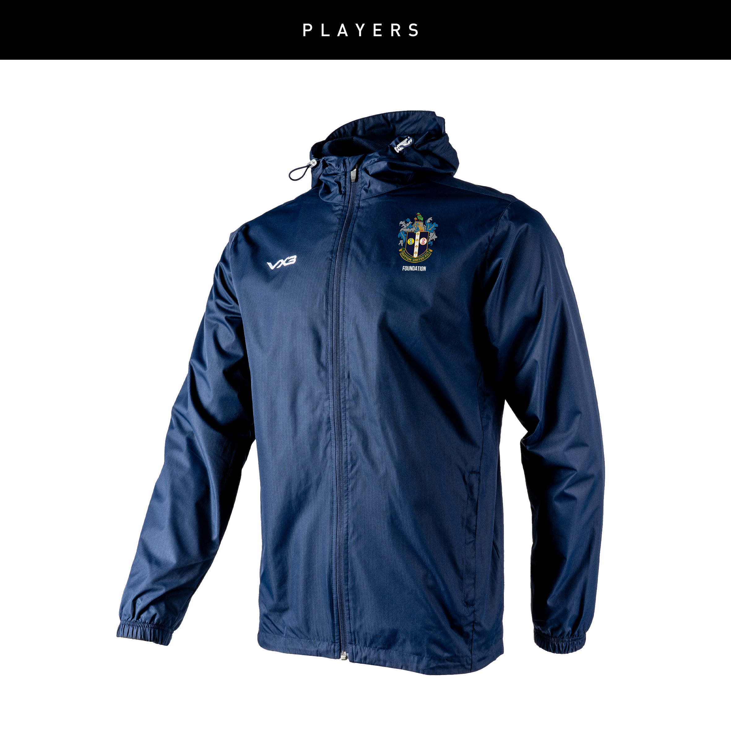 Sutton United Girls Players Primus Rain Jacket