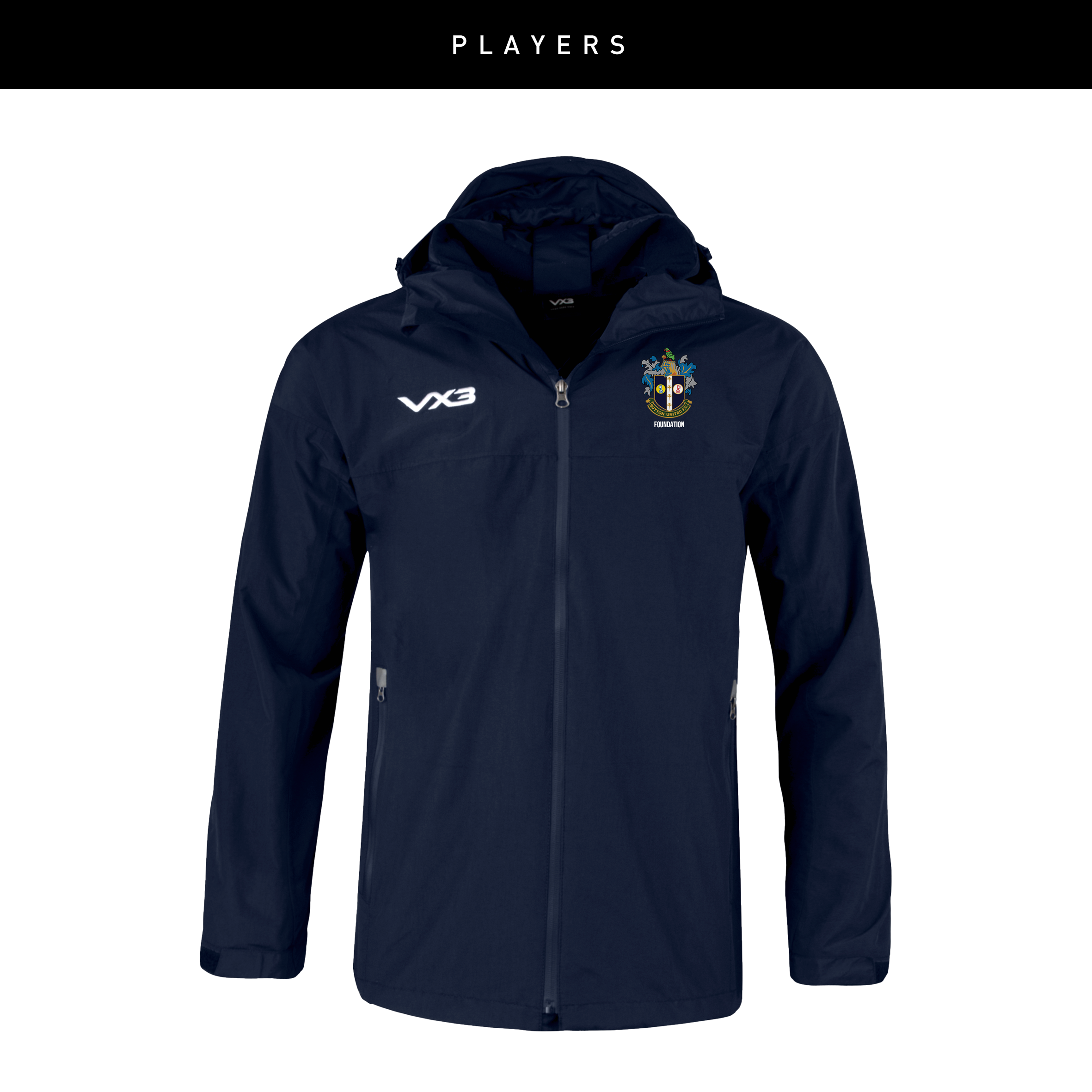 Sutton United Girls Players Protego Waterproof Jacket