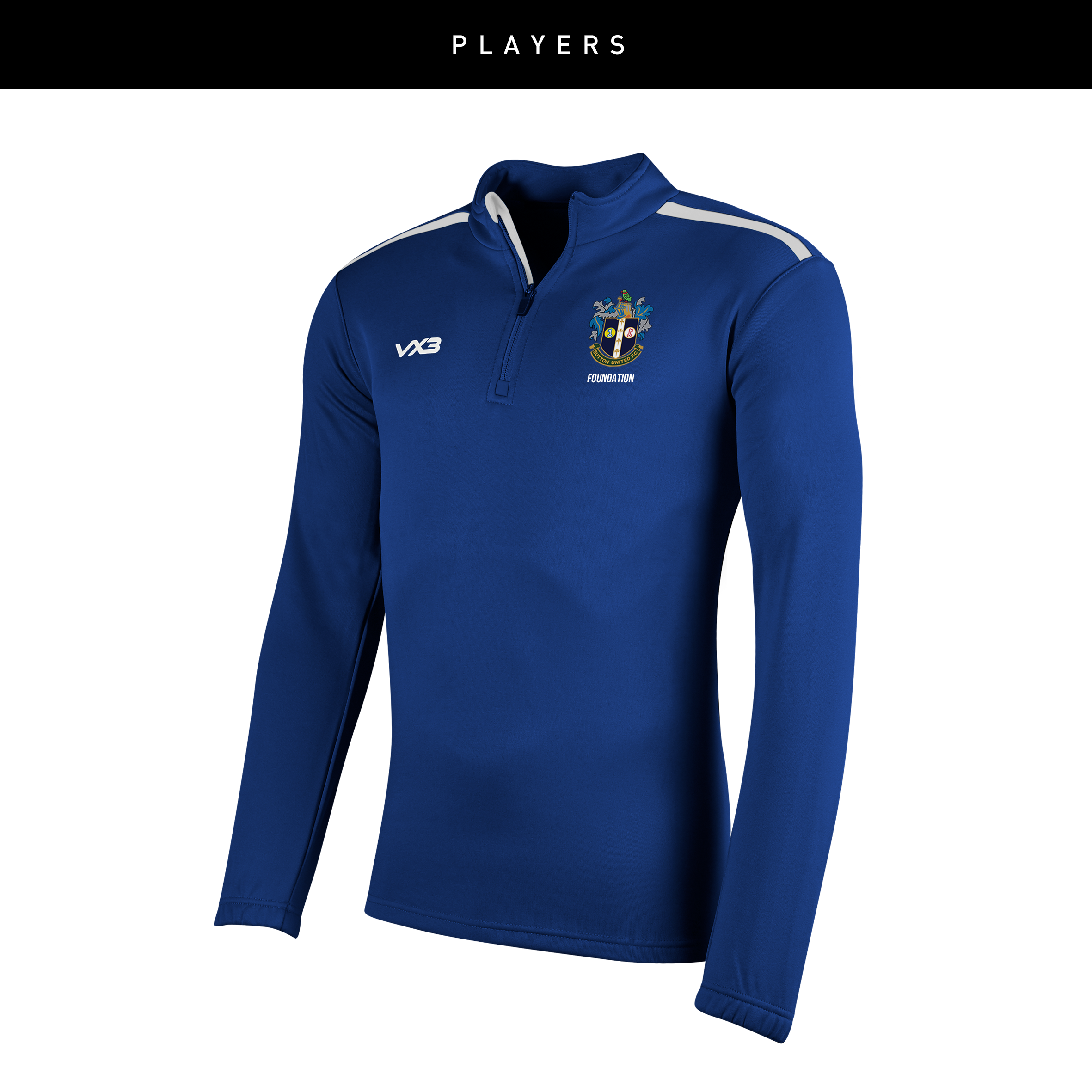 Sutton United Girls Players Fortis Quarter Zip Sweat