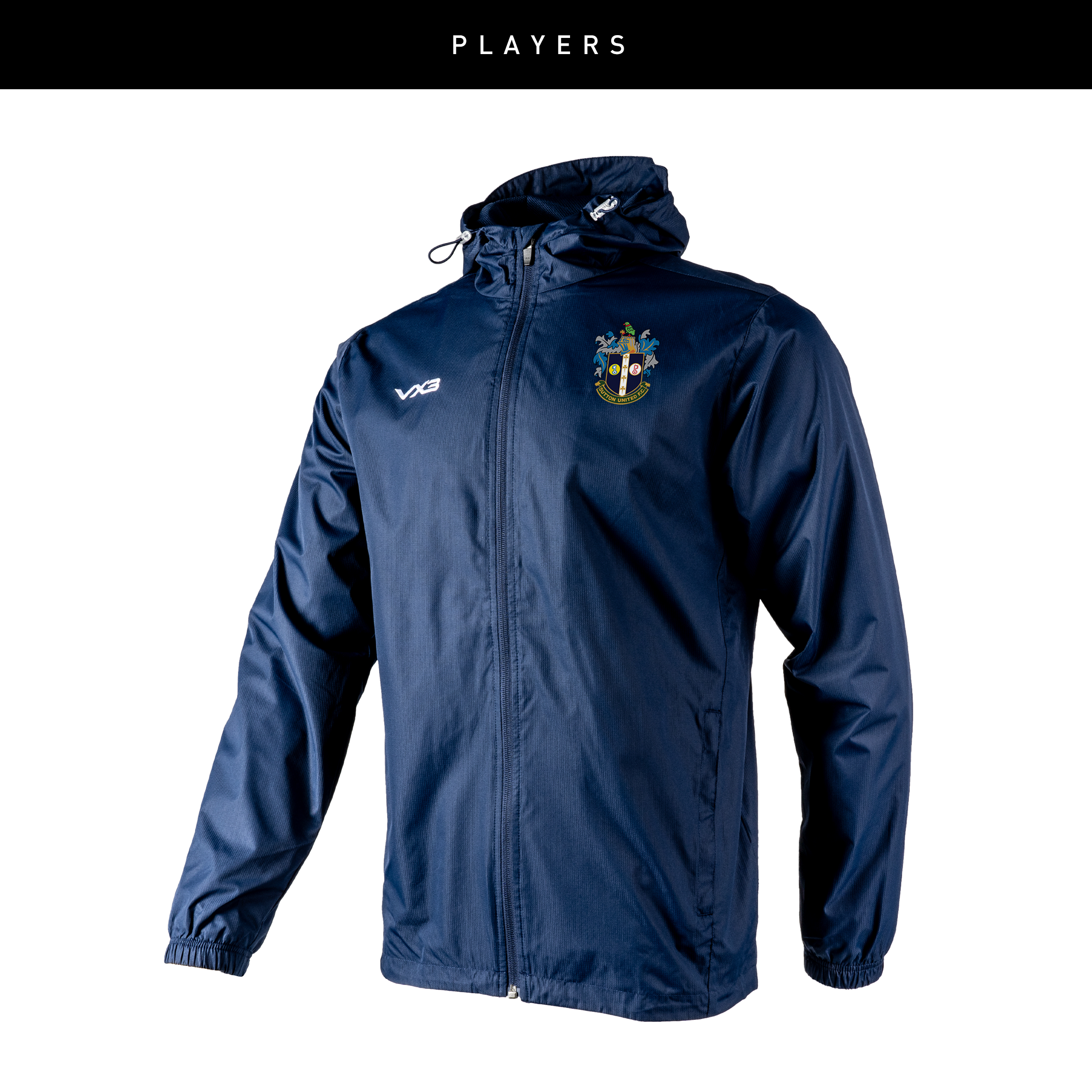 Sutton United Girls Players Primus Rain Jacket