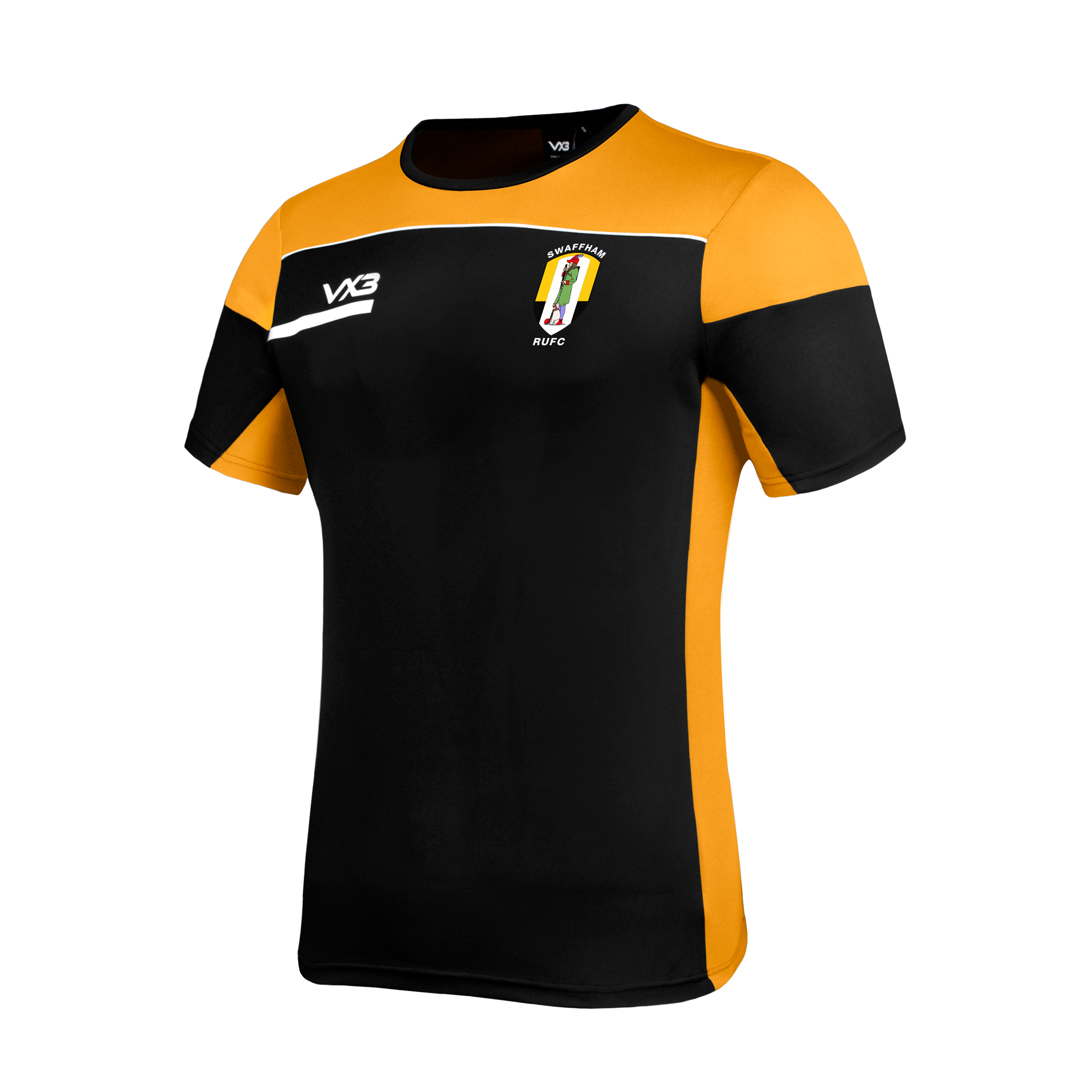 Swaffham RUFC Opus Tee Youth - Black Amber