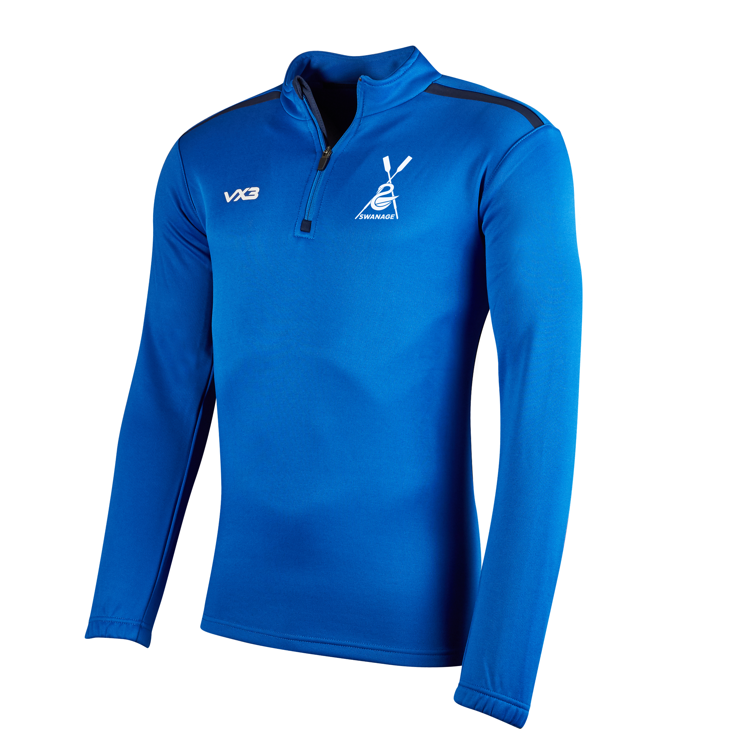Swanage Sea Rowing Fortis Quarter Zip Sweat Royal/Navy