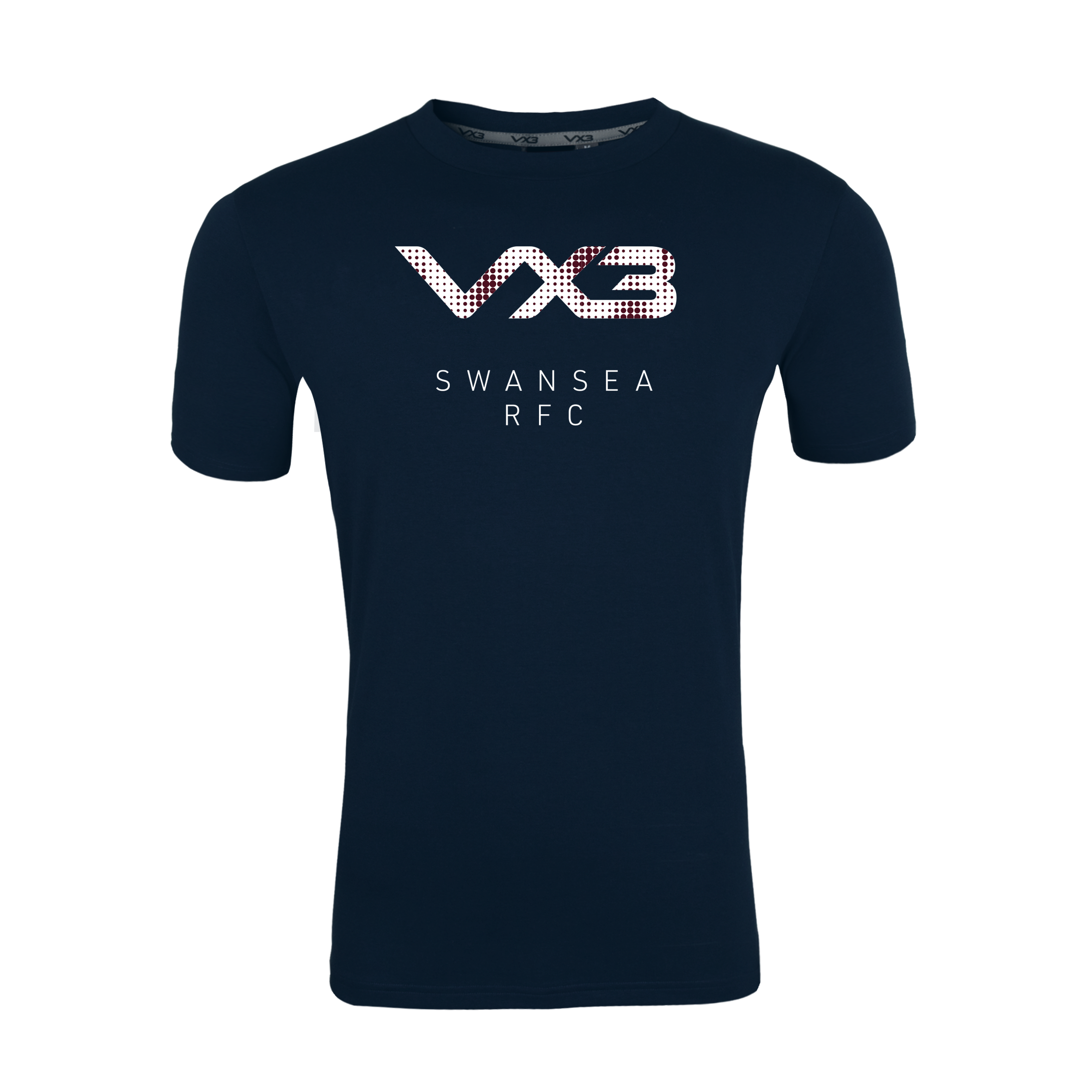 Swansea RFC Navy Youth Invicta Tee - Dotted Fade