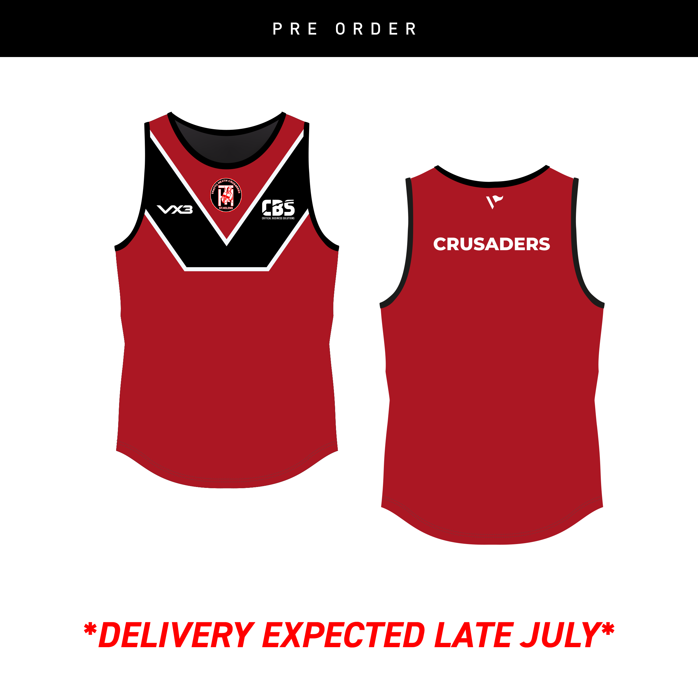 Thatto Heath Crusaders RL Sublimated Vest Red