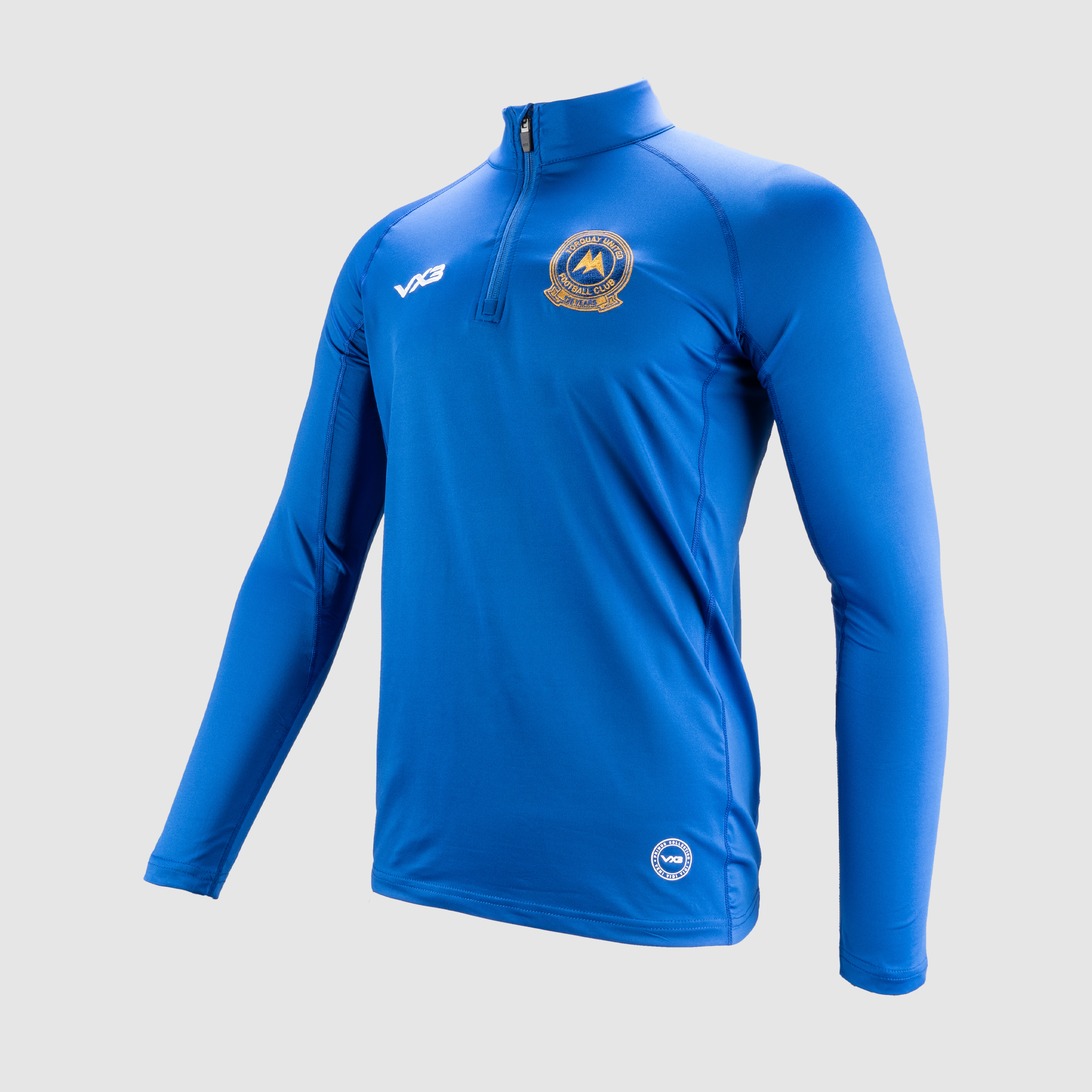 Torquay United AFC 125th Anniversary Primus Quarter Zip Royal