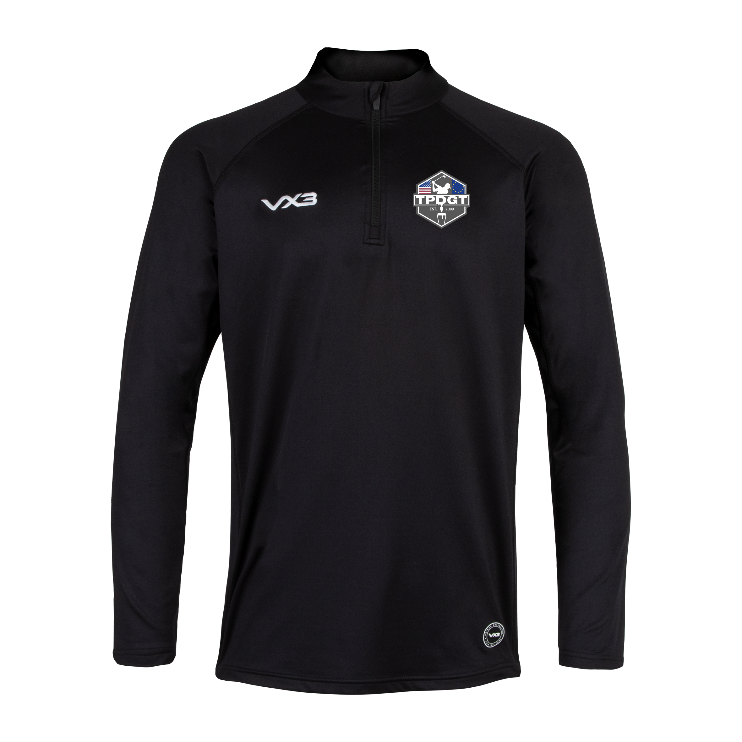 TPDGT Golf Society Primus Quarter Zip Black