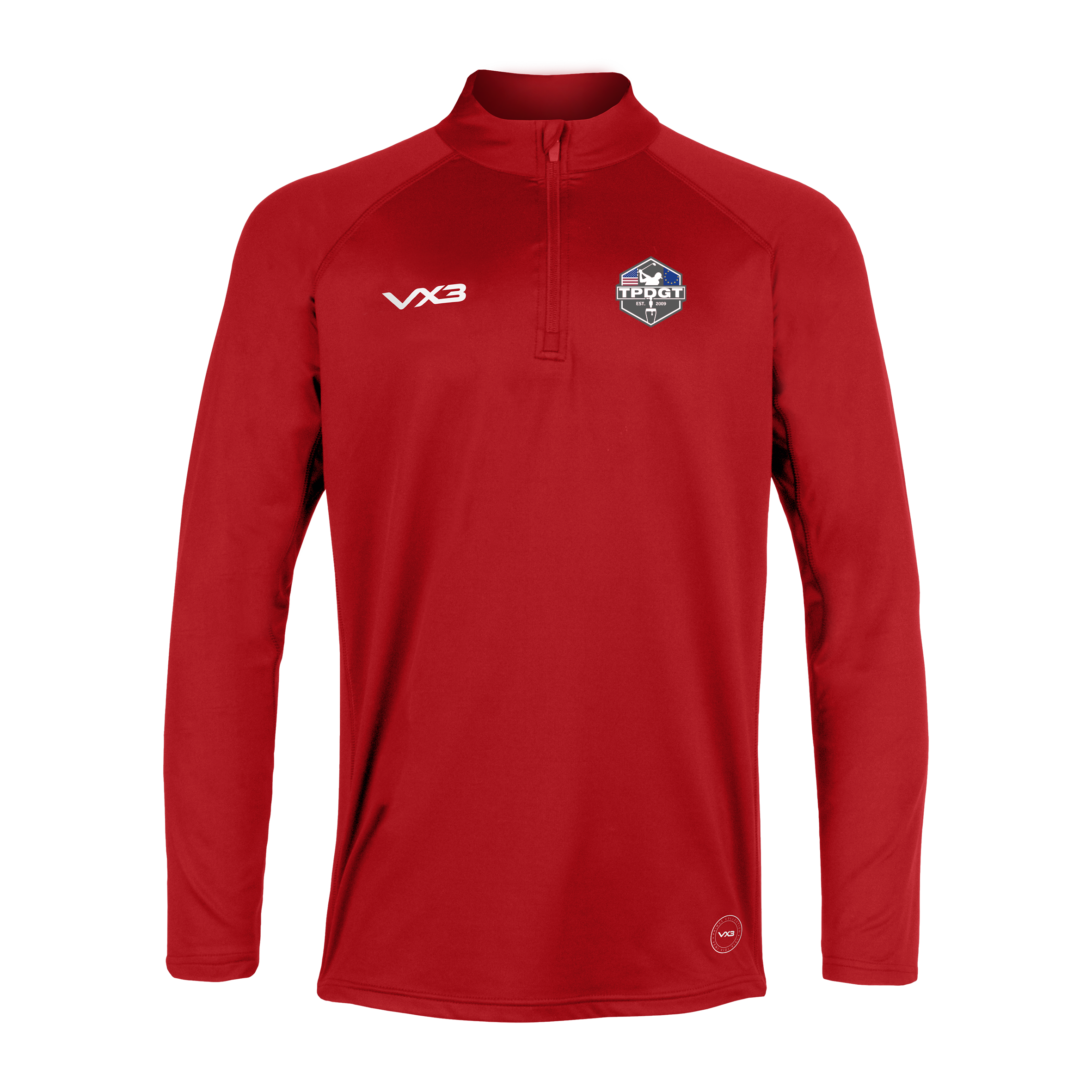 TPDGT Golf Society Primus Quarter Zip Red