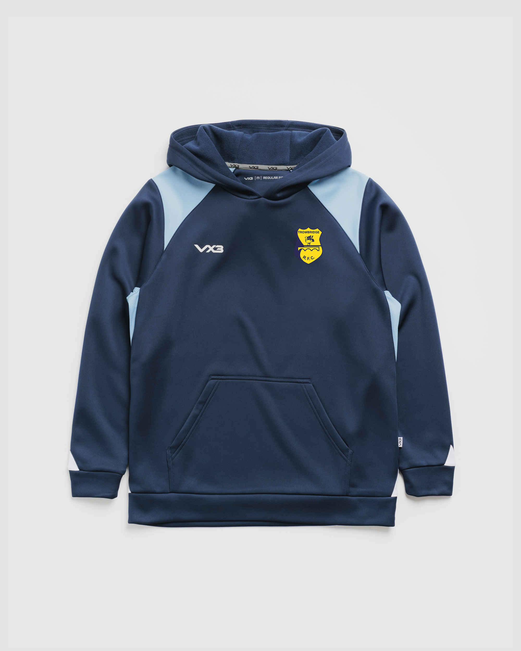 Trowbridge RFC Vertex Hoodie -Navy/Sky/White