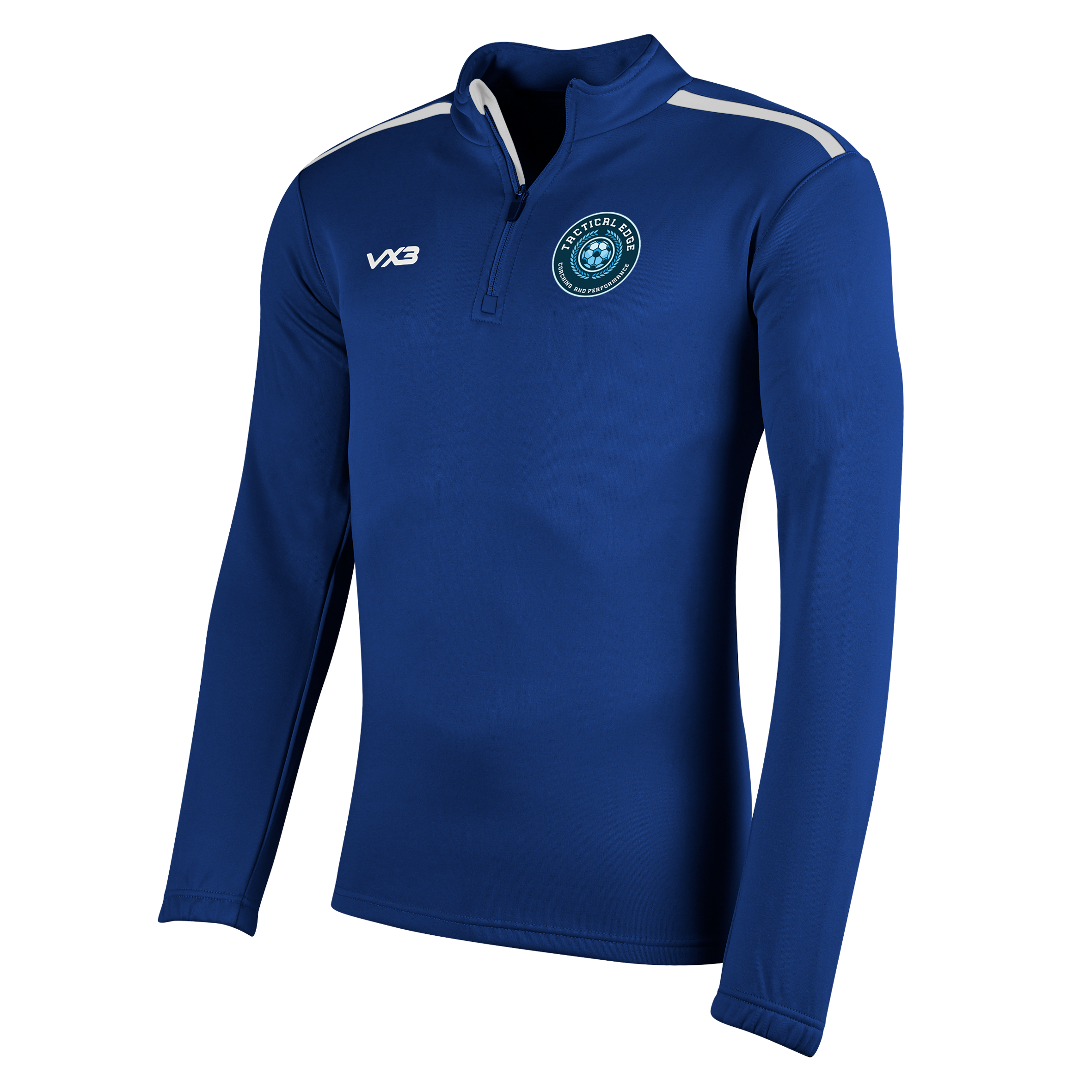 Tactical Edge Fortis Youth Quarter Zip Sweat - Navy/White