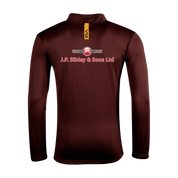 Tedburn St Mary FC Fortis Quarter Zip Sweat Maroon/Amber