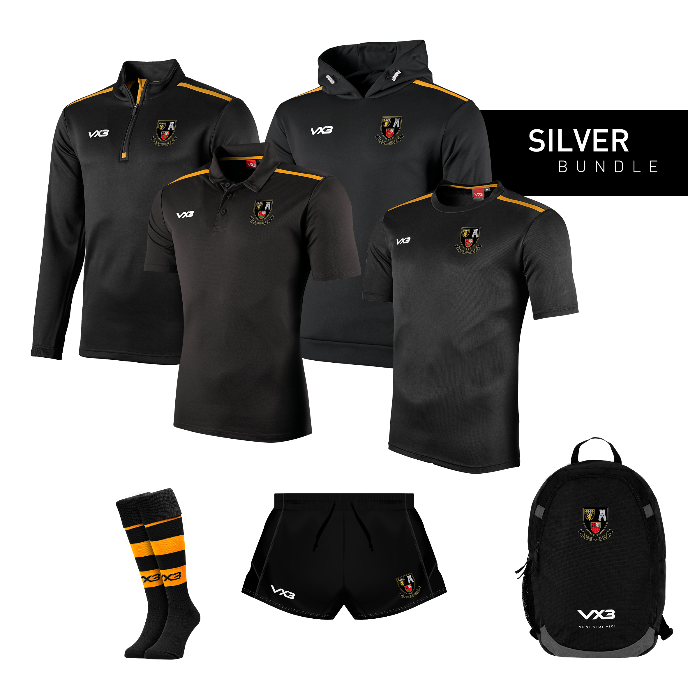Telford Hornets Adults Silver Bundle