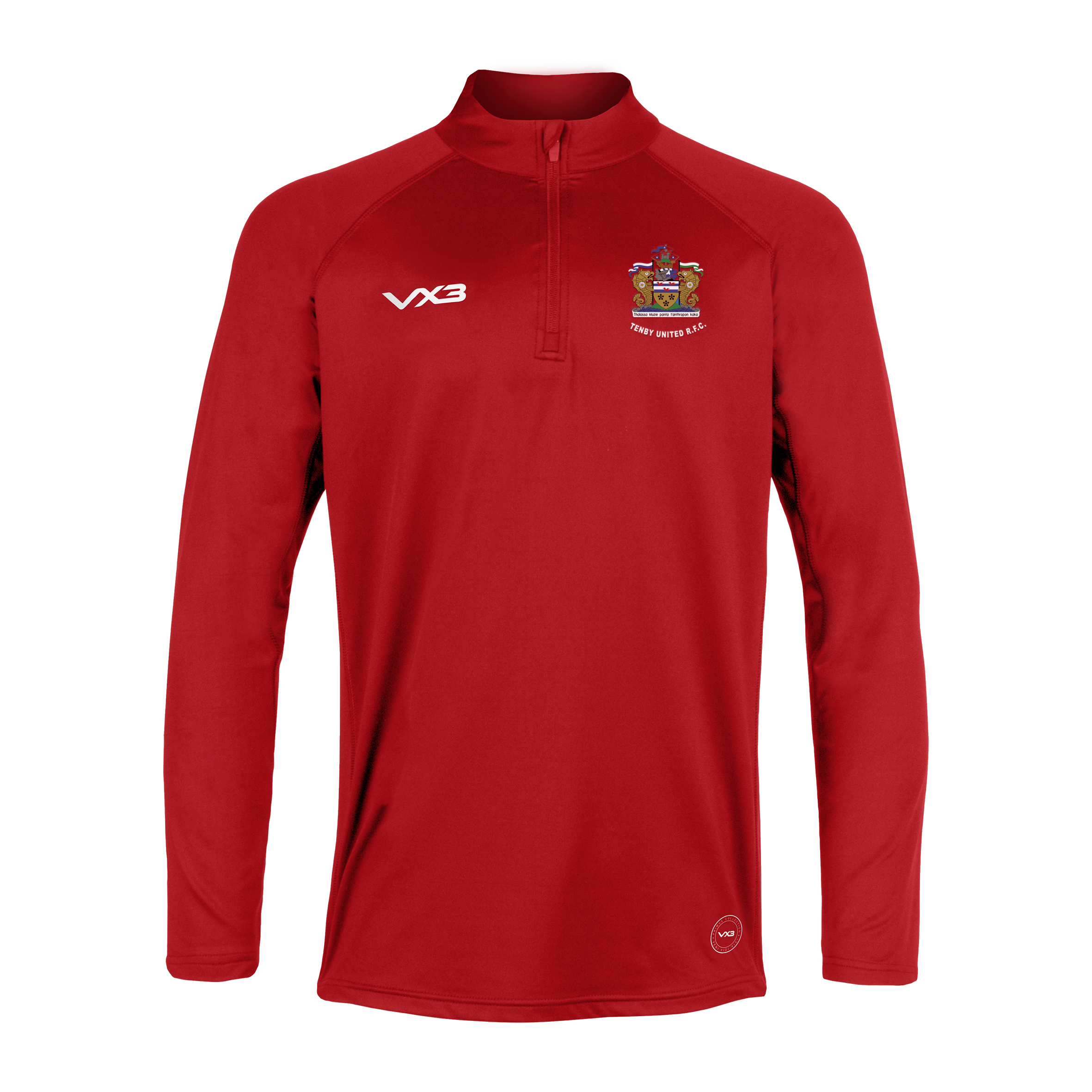 Tenby United RFC Red Primus Youth Quarter Zip