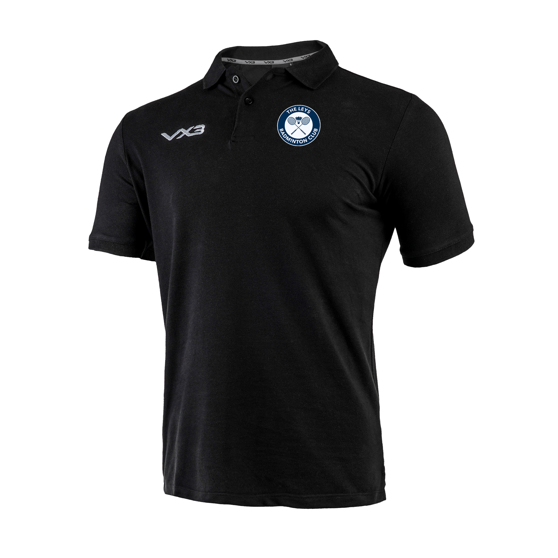 The Leys Badminton Club Black Primus Polo Shirt