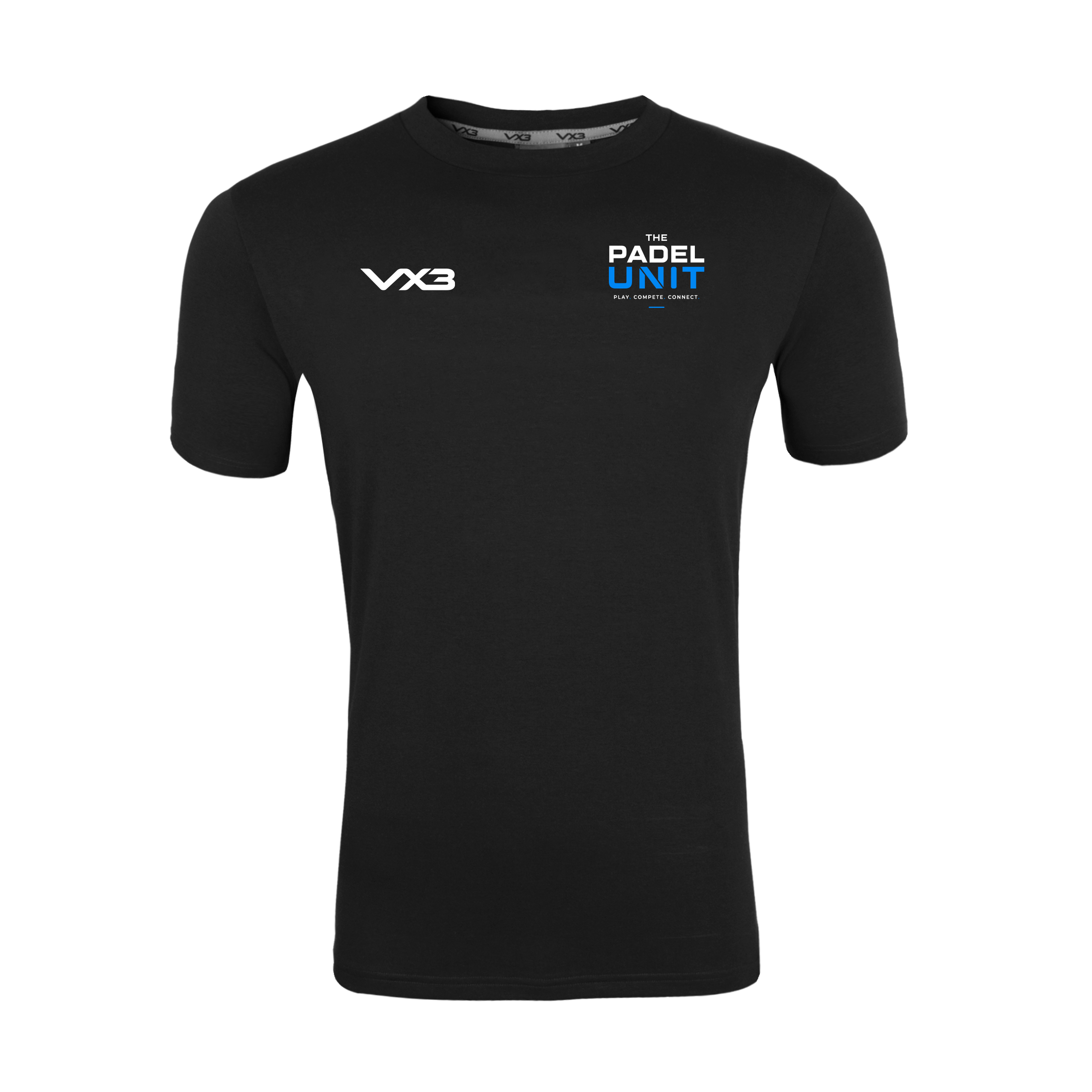 The Padel Unit Black Womens Invicta Club Tee