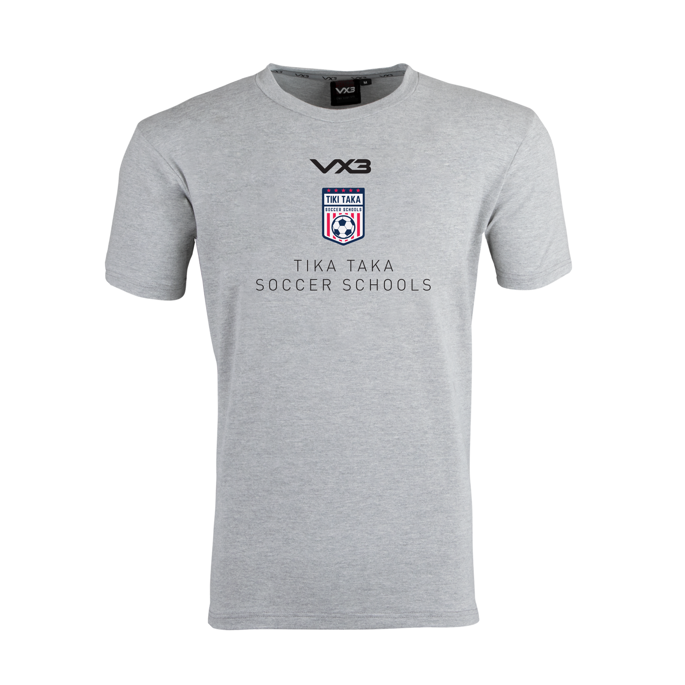 Tiki Taka Soccer Schools Marl Grey Youth Invicta Tee