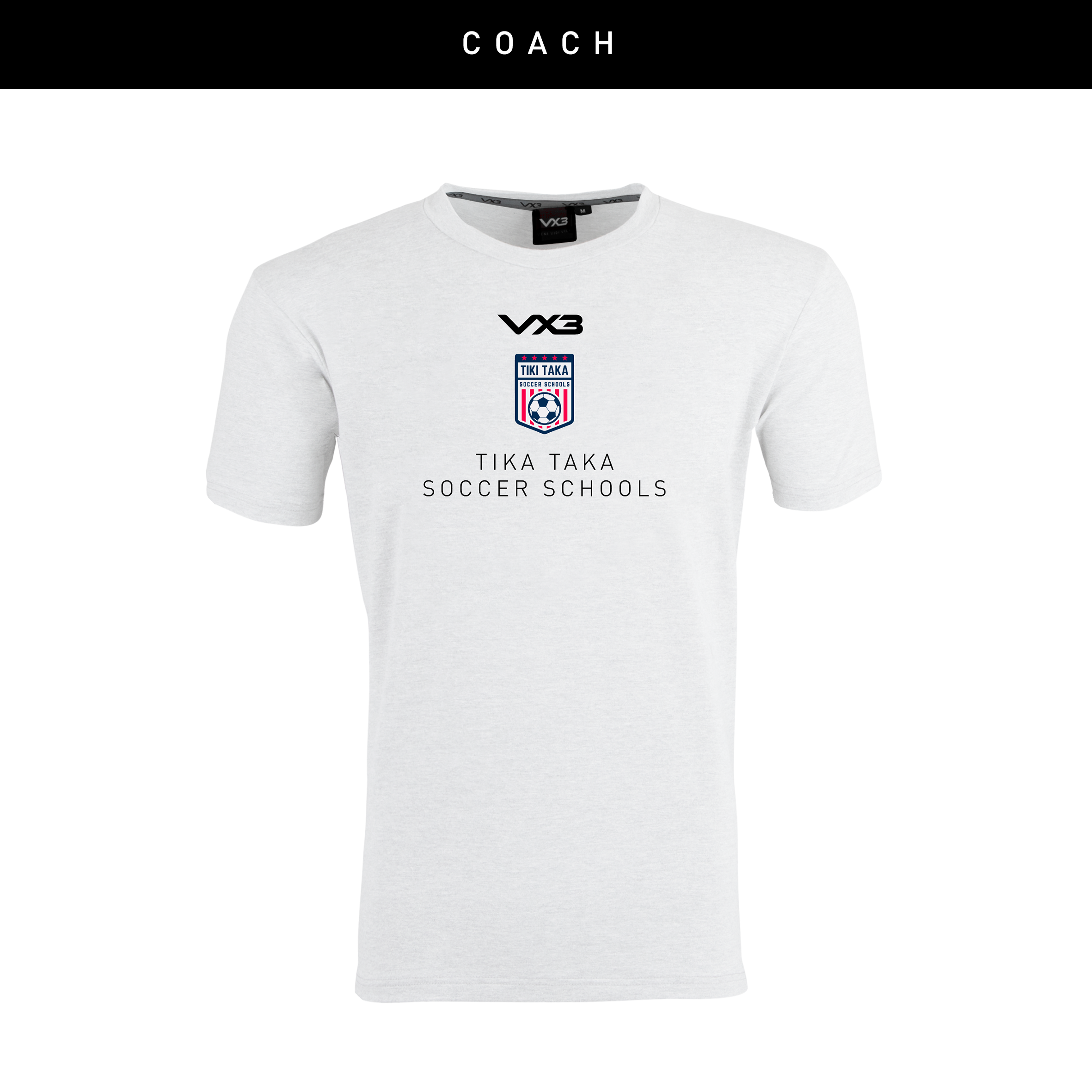 Tiki Taka Soccer Schools White Invicta Tee