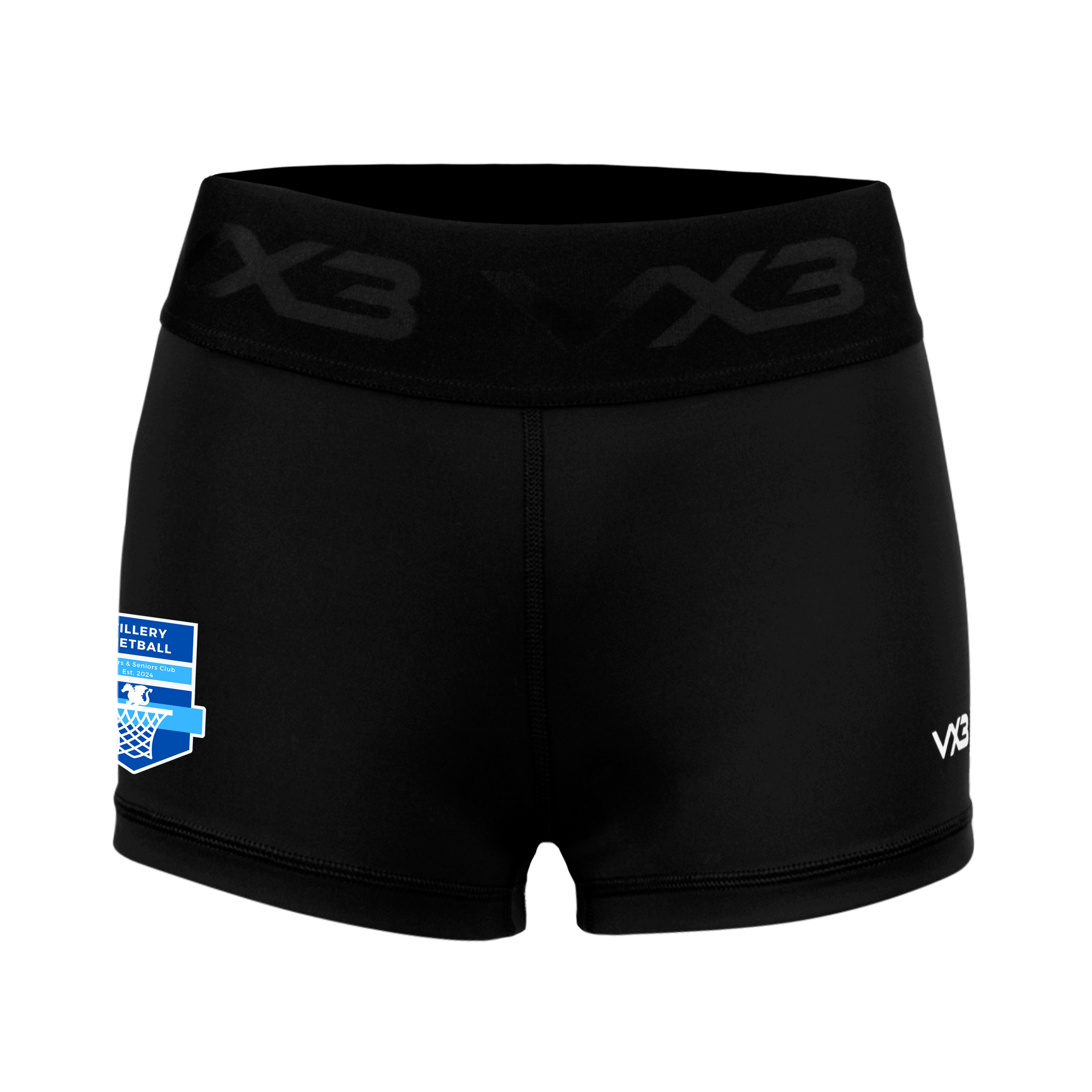Tillery Netball Booty Shorts Black Youth