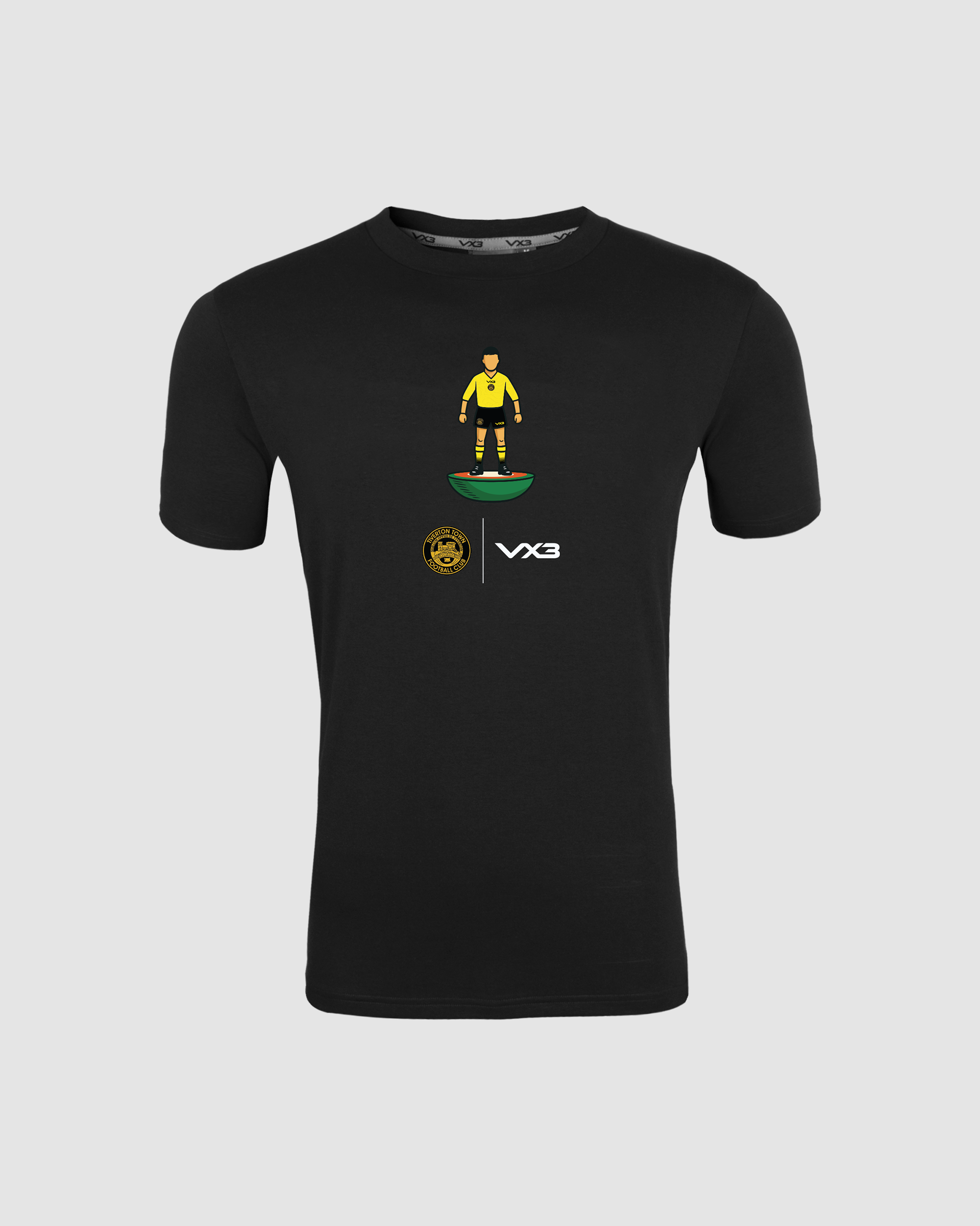 Tiverton Town FC Black Invicta Club Tee 2