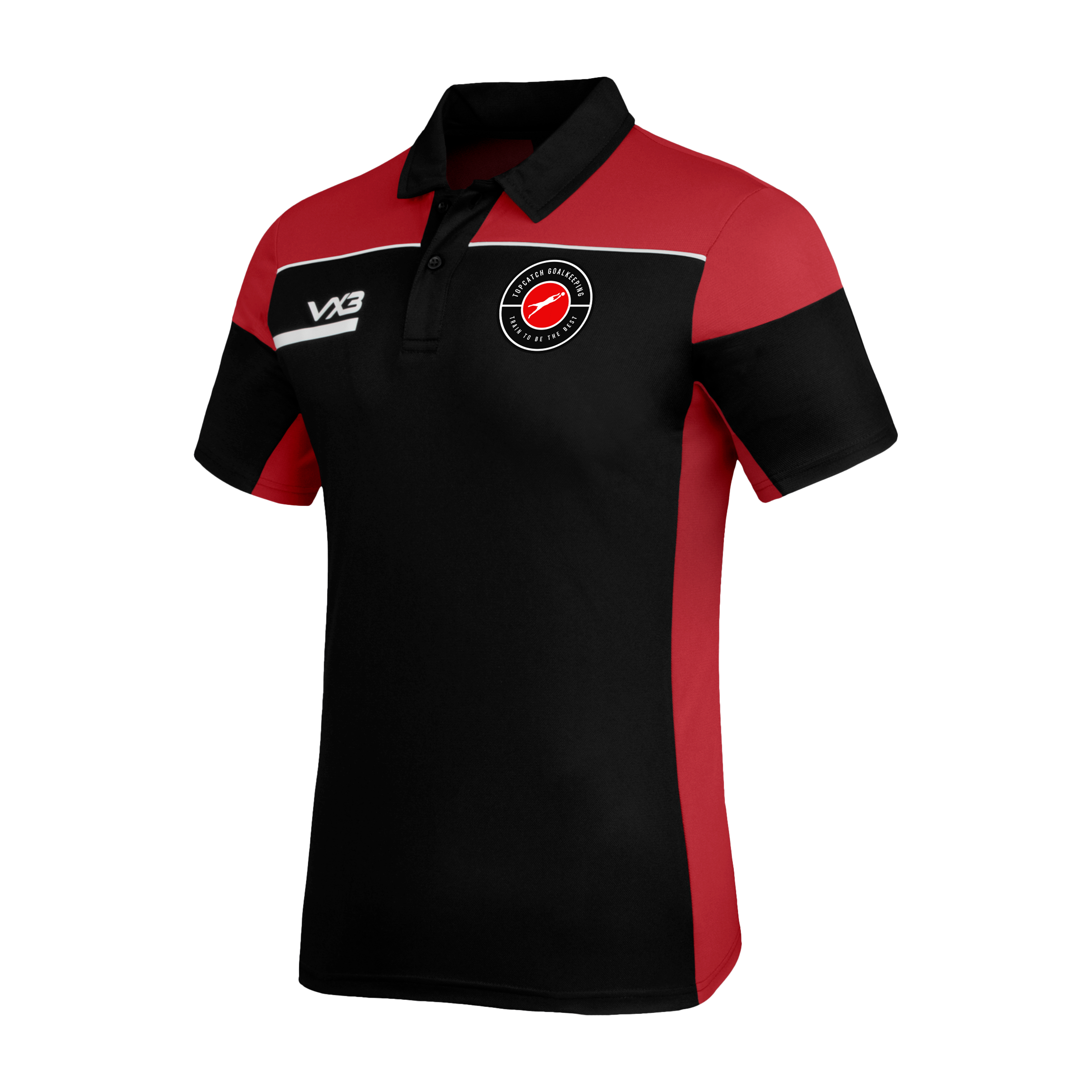 TopCatch Goalkeeping Opus Polo - Black Red