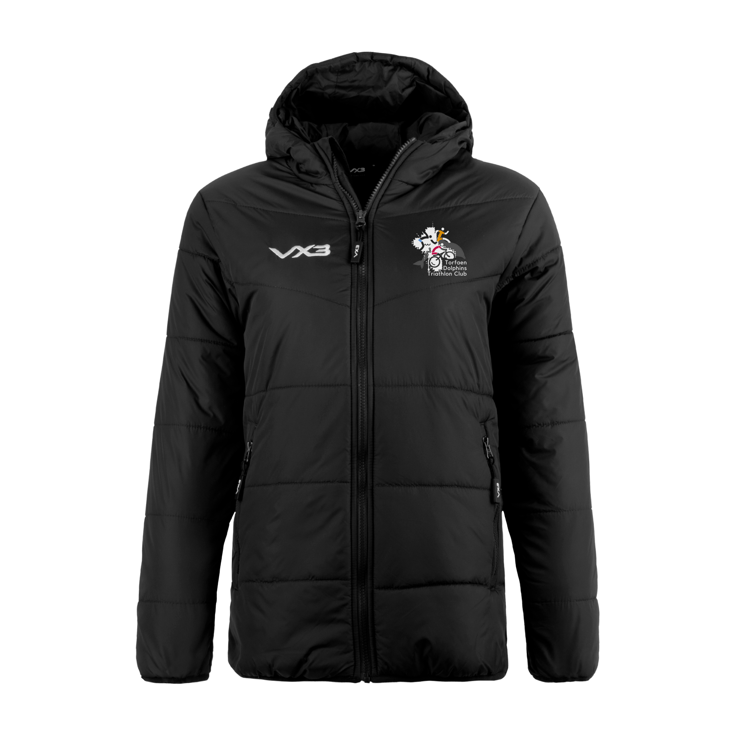 Torfaen Dolphins Triathlon Club Lorica Quilted Jacket Ladies
