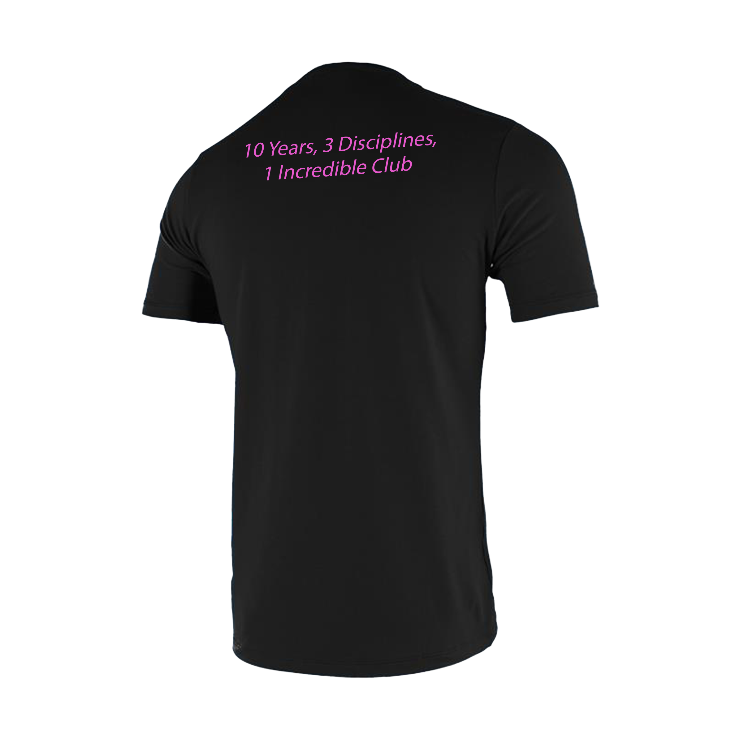 Torfaen Dolphins Triathlon Club Black Womens Invicta Club Tee