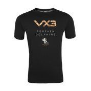 Torfaen Dolphins Triathlon Club Black Womens Invicta Club Tee 2