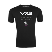 Torfaen Dolphins Triathlon Club Black Youth Invicta Club Tee